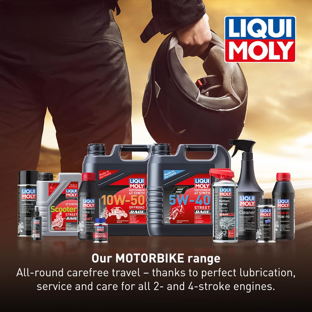 LIQUI MOLY Motorbike 4T SAE 15W-50 Street | 4 L | Motorcycle Fully synthetic engine oil | SKU: 20060