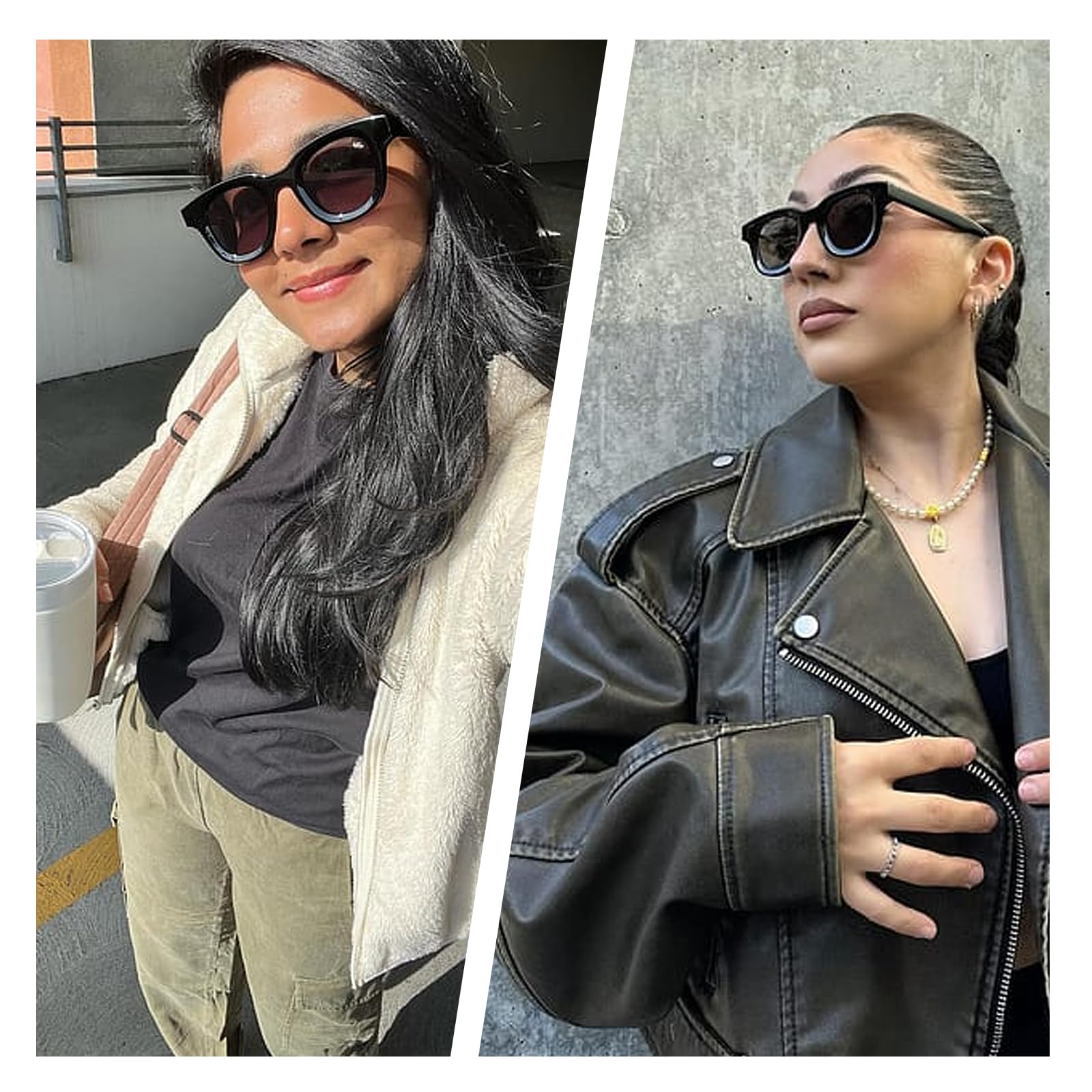 BOBUXLIIN Fake Glasses Fashion Non Prescription Clear Glasses for Women Glasses Frame Trendy Accessories for 2024 2025