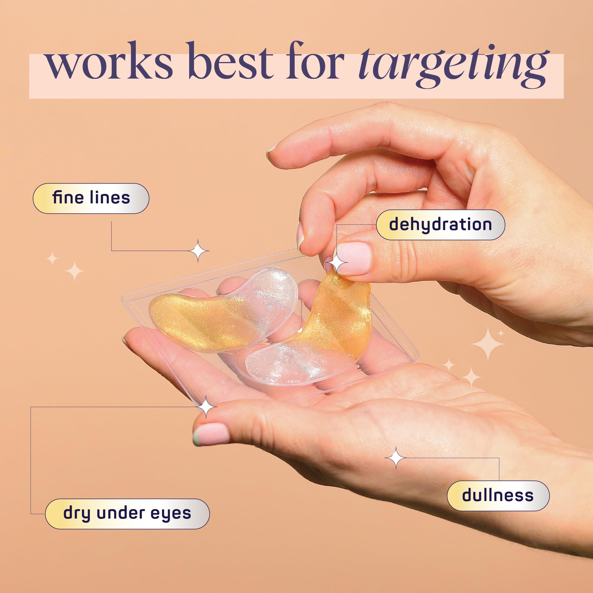 SpaLife Beauty Anti-Aging Under Eye Masks | Hydrogel Eye Patches for Fine Lines, Dryness, & Dullness with 24K Gold, Colloidal Silver | 2-in-1 Skincare Treatment | 48 Pairs