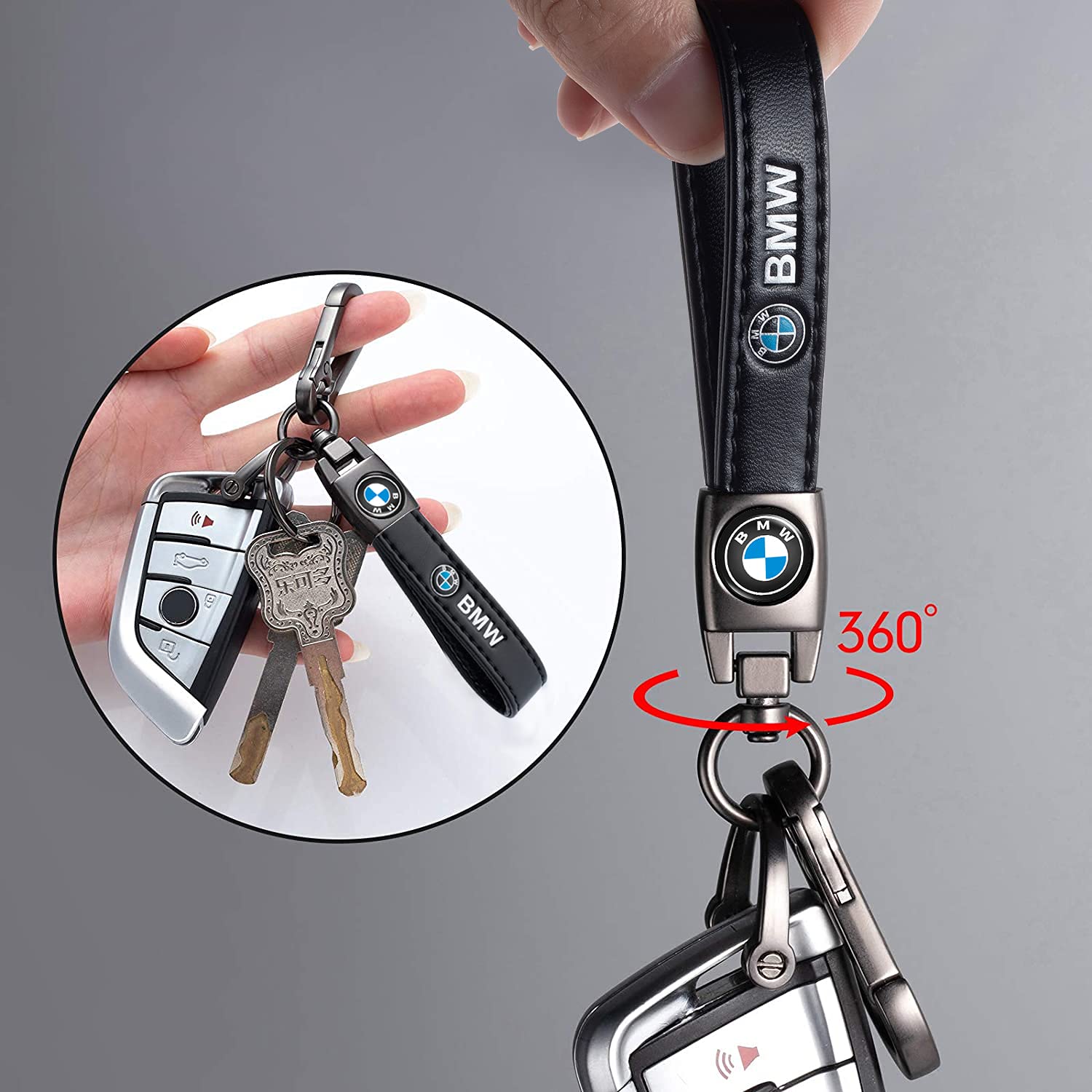 Car Keychain Key Ring Compatible with bmw 1 3 5 6 X5 X6 Z4 X1 X3 X7 7 Series Car Accessories Key Chain for Man Woman