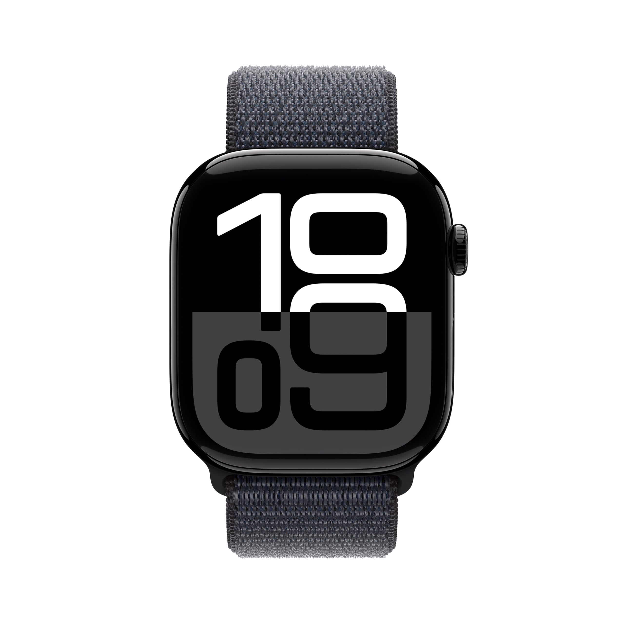 Apple Watch Series 10 [GPS + Cellular 46mm] with Jet Black Aluminium Case with Ink Sport Loop. Fitness Tracker, ECG App, Always-On Retina Display, Carbon Neutral with AppleCare+ (2 Years)