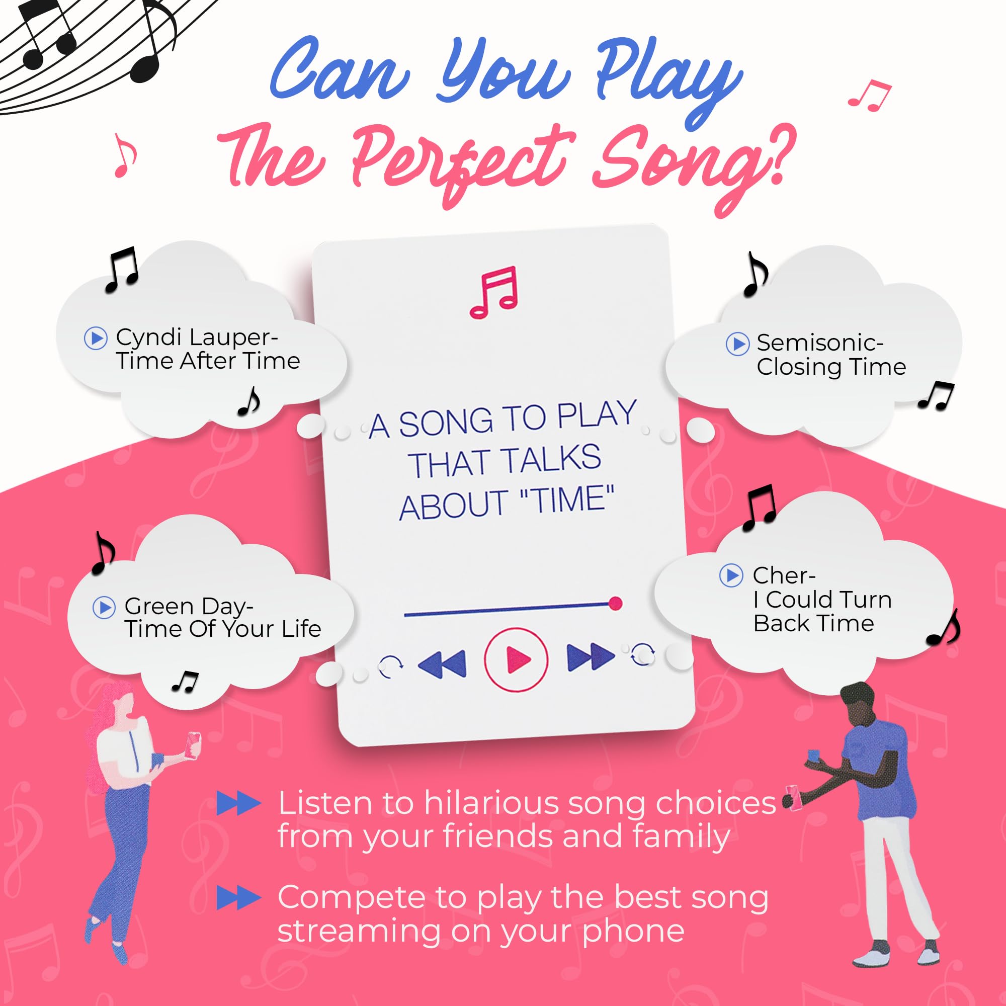 Game That Song - Fun Music Card Game for Adults and Teens - Compete to Play The Best Song- Makes A Great Gift for Music Lovers, Game Night, Karaoke or Singing