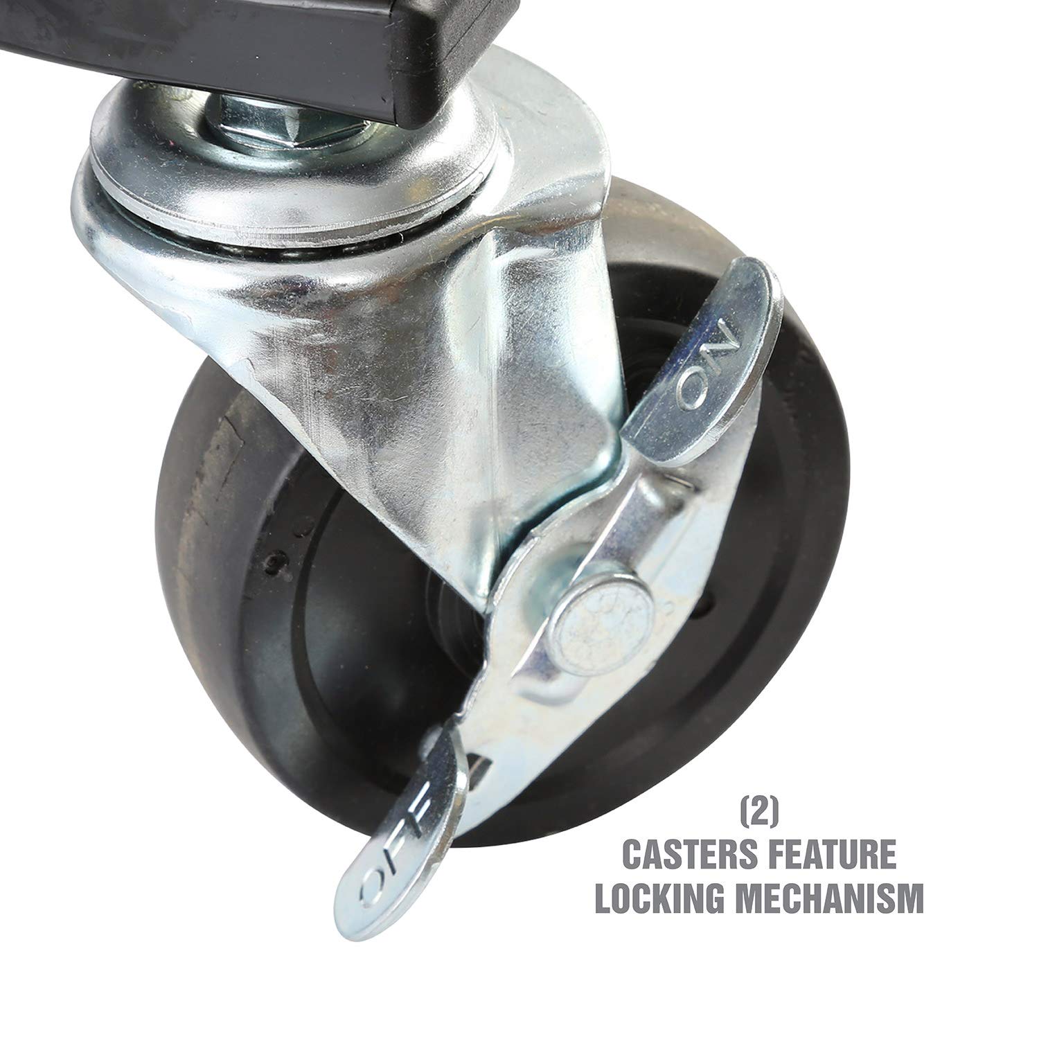 OEMTOOLS 24986 Heavy-Duty Rolling Workbench and Creeper Seat, Mechanics Stool with Wheels, Creepers, Shop Stools with Wheels, Automotive, Green and Black 300 LB Capacity