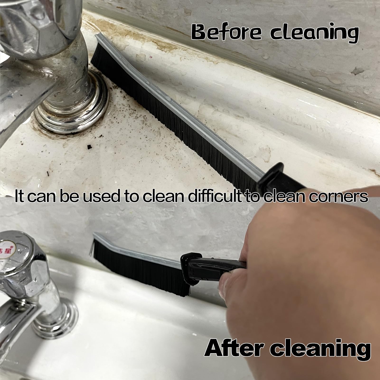 20 Pcs Crevice Cleaning Brush, Bathroom Gap Brush, Grout Cleaner Brush Hard Bristle Crevice Cleaning Brush,Clean The Dead Corners of Bathroom Kitchen Tiles