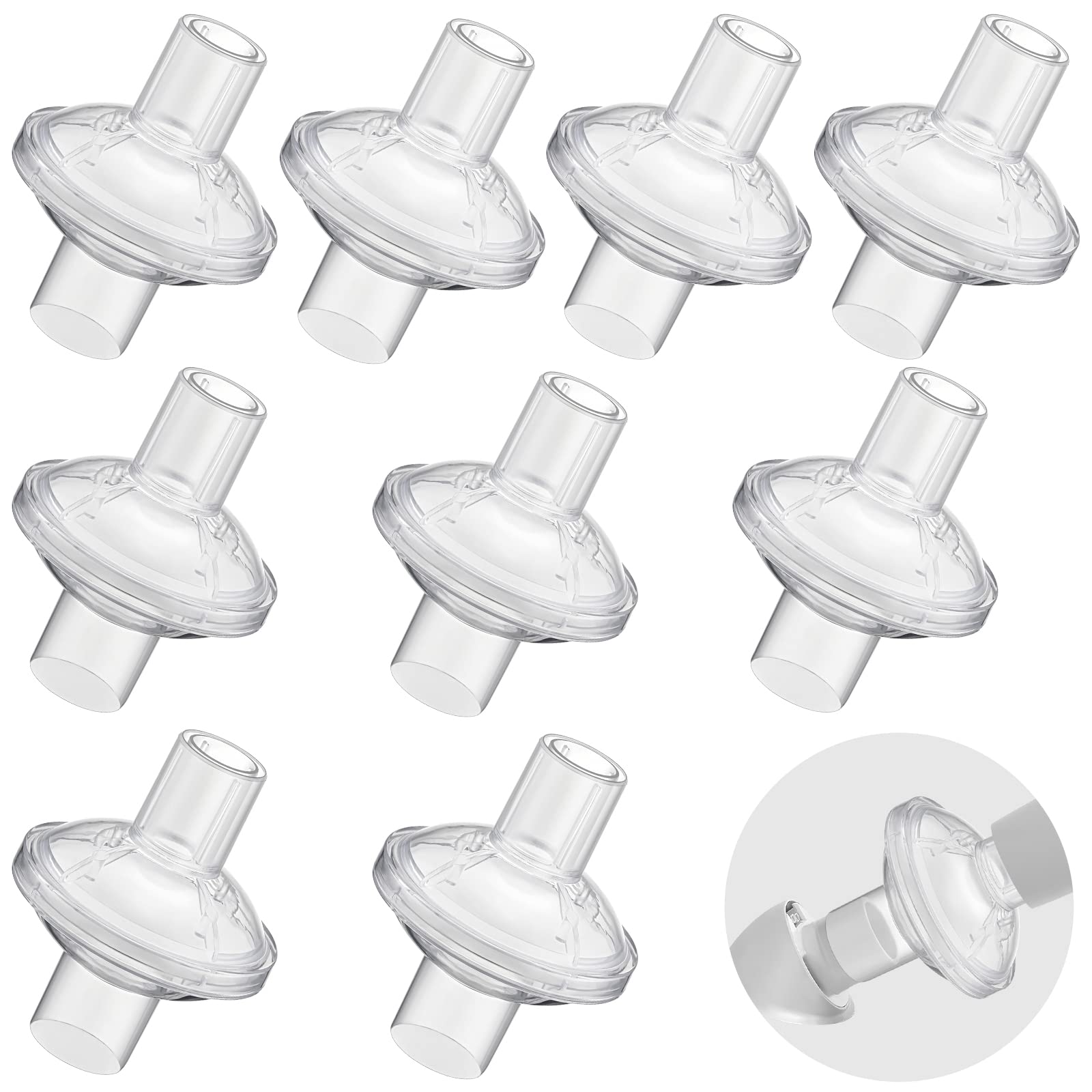 Universal Inline CPAP Filter for CPAP and BiPAP Machines, for Phi-lips DreamStation Recalled & for Resmed 22MM Tubing Machines, Improve Your CPAP Experience, 9 Packs