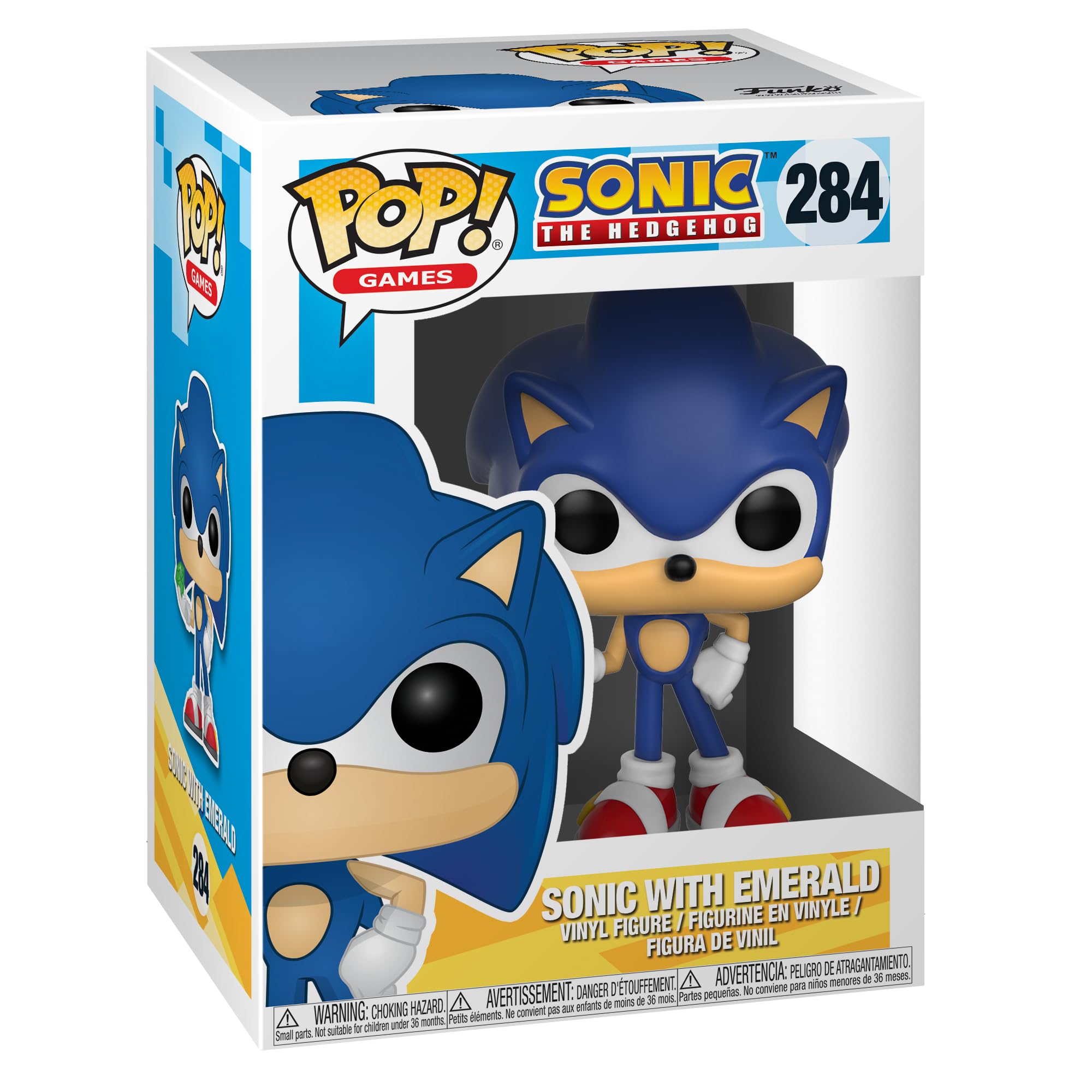 Funko Pop! Games: Sonic The Hedgehog - Sonic with Emerald - Collectable Vinyl Figure - Gift Idea - Official Merchandise - Toys for Kids & Adults - Video Games Fans - Model Figure for Collectors