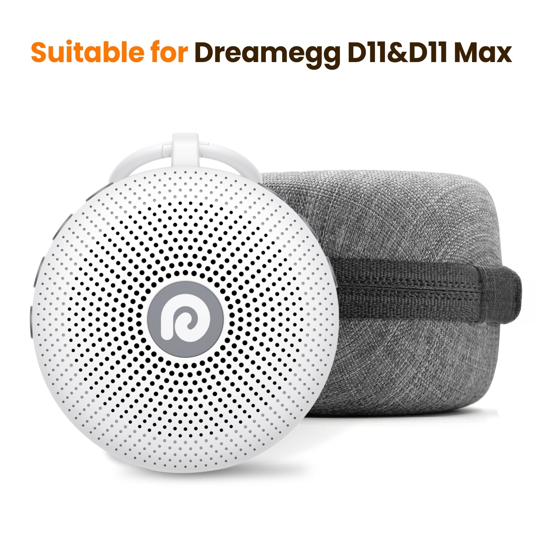 Dreamegg Portable Travel Case for D11&D11Max White Noise Machine, Crush-Resistant Sound Machine Travel Case, Provides Protection While Travelling, Protection from Scratches & Water Splashes(Case Only)