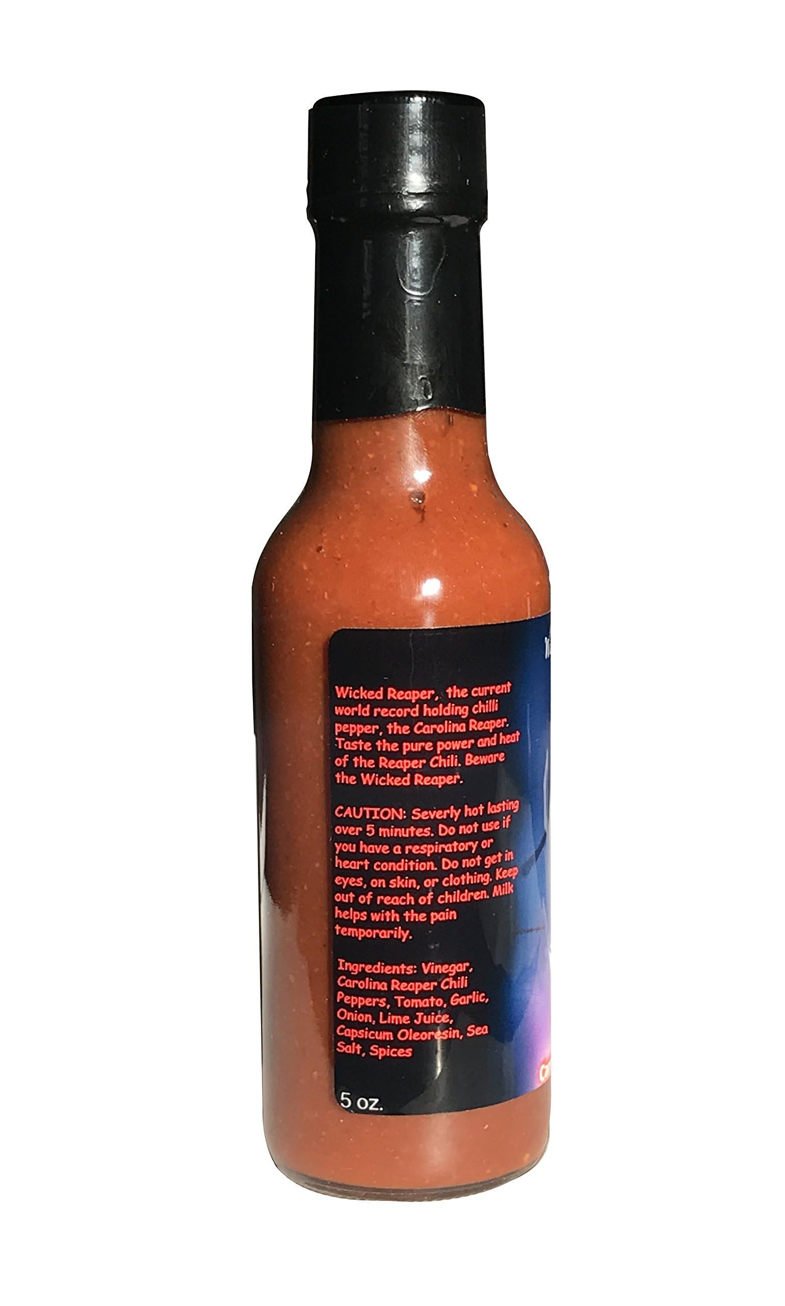 Wicked Reaper Carolina Reaper Hot Sauce, 5 oz – Extreme Heat
