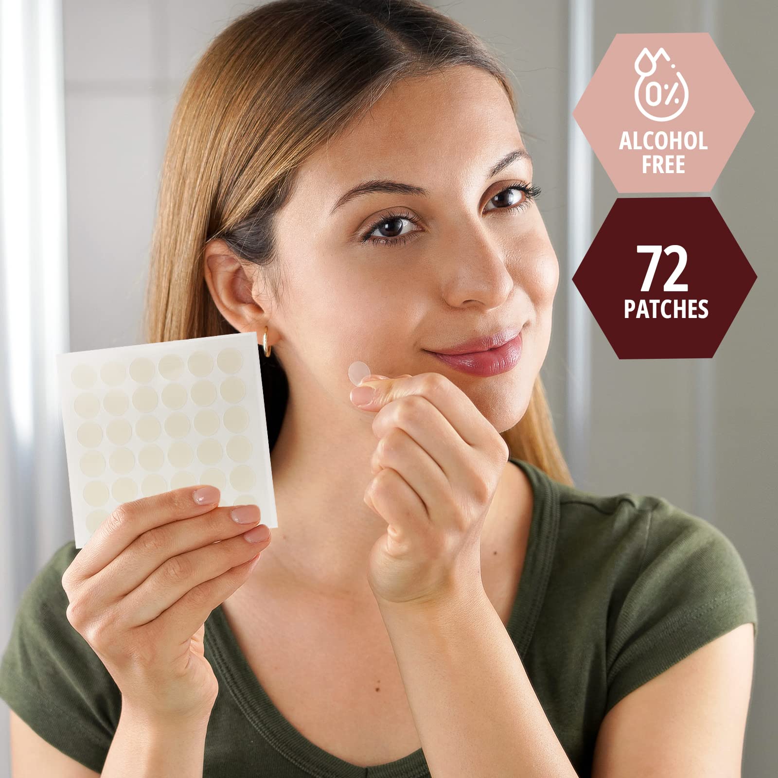 MED PRIDE Hydrocolloid Acne Patches [Pack of 72] - Sterile Pimple Patches For Face & Body Zits- Absorbent Acne Stickers To Reduce Pus, Oil & Swelling- Clear, Alcohol-Free Overnight Spot Patches