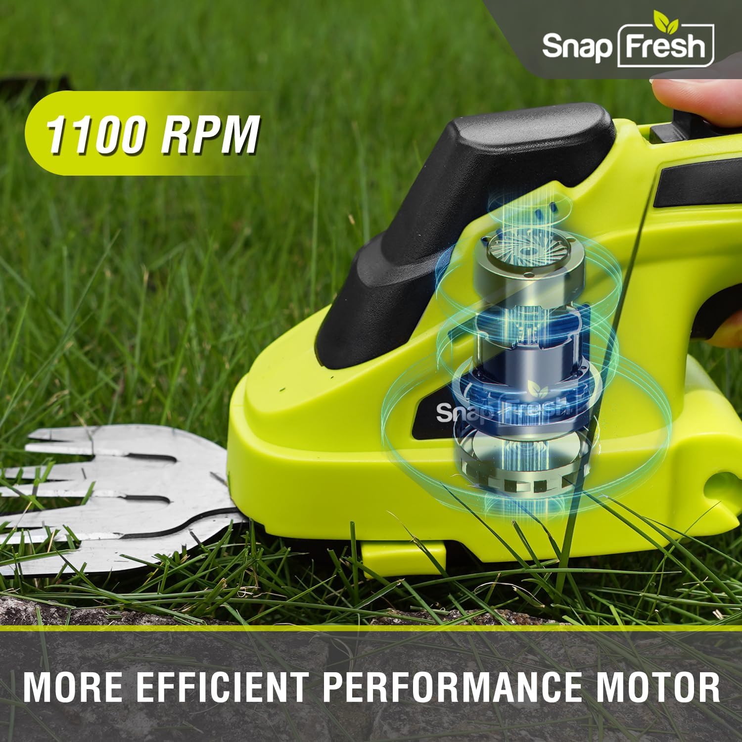 SnapFresh Cordless Grass Shear Charger, Suitable for SnapFresh 2-in-1 7.2V Handheld Hedge Trimmer (BBT-GT03)