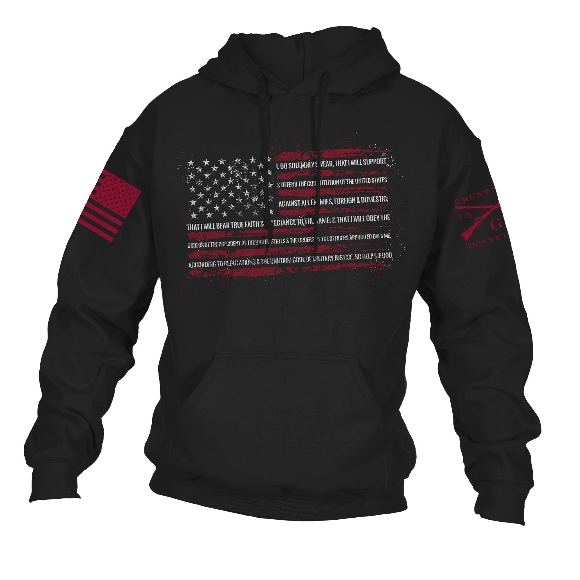 Grunt Style The Oath Hoodie (Black, Large)