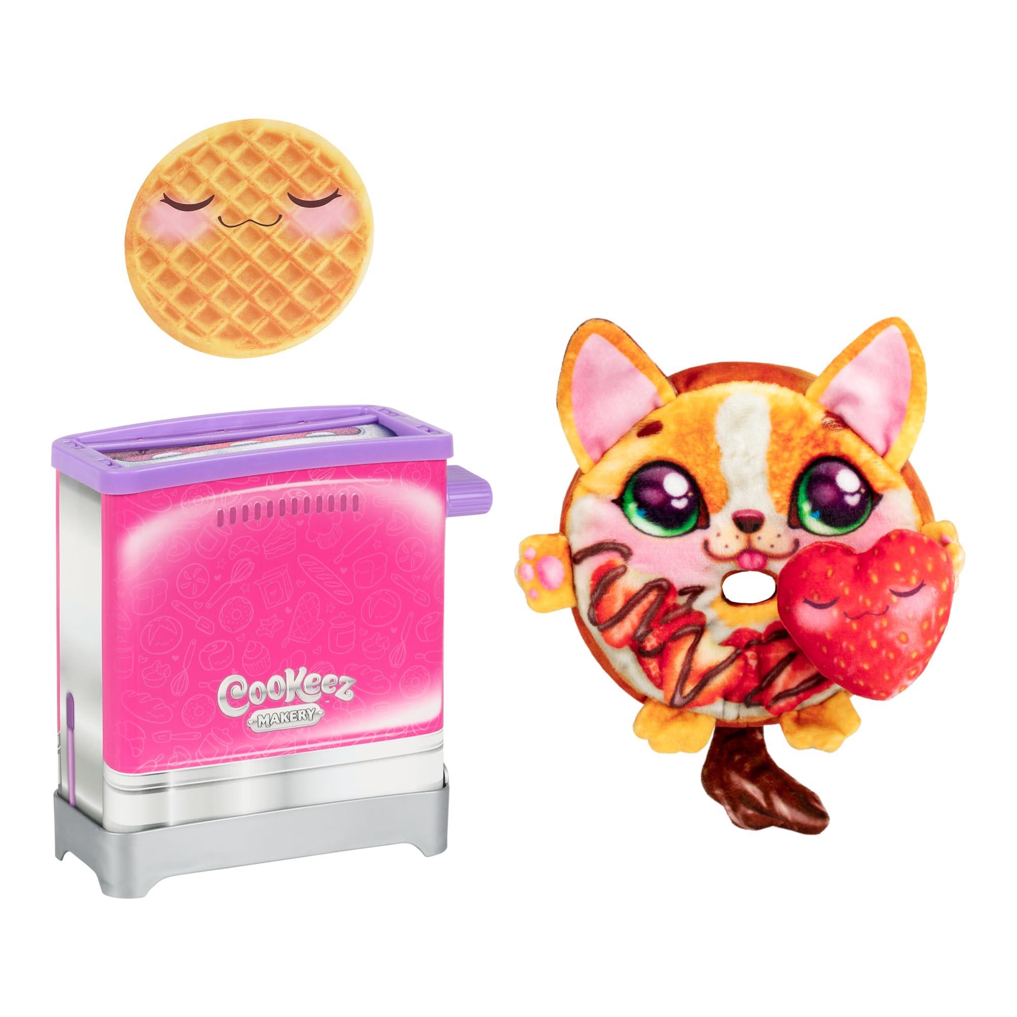 Cookeez Makery Toasty Treatz Toaster with Scented Plush - 2 Pack; Make A Soft and Squishy Surprise Plush Friend. Pop-in-Bread and See A Surprise Plush Pop Up!