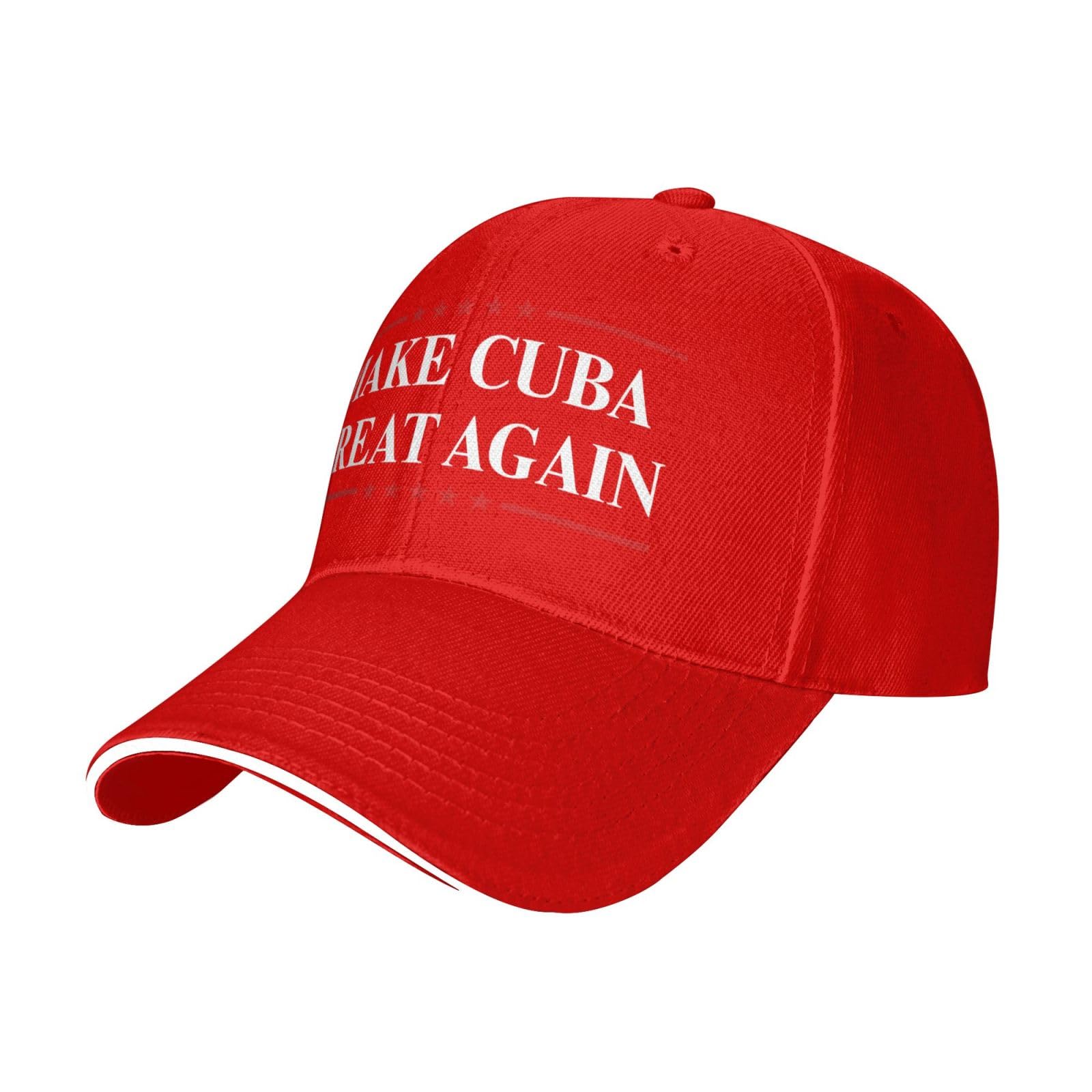 Make Cuba Great Again hat Cuban Flag Baseball Cap Red