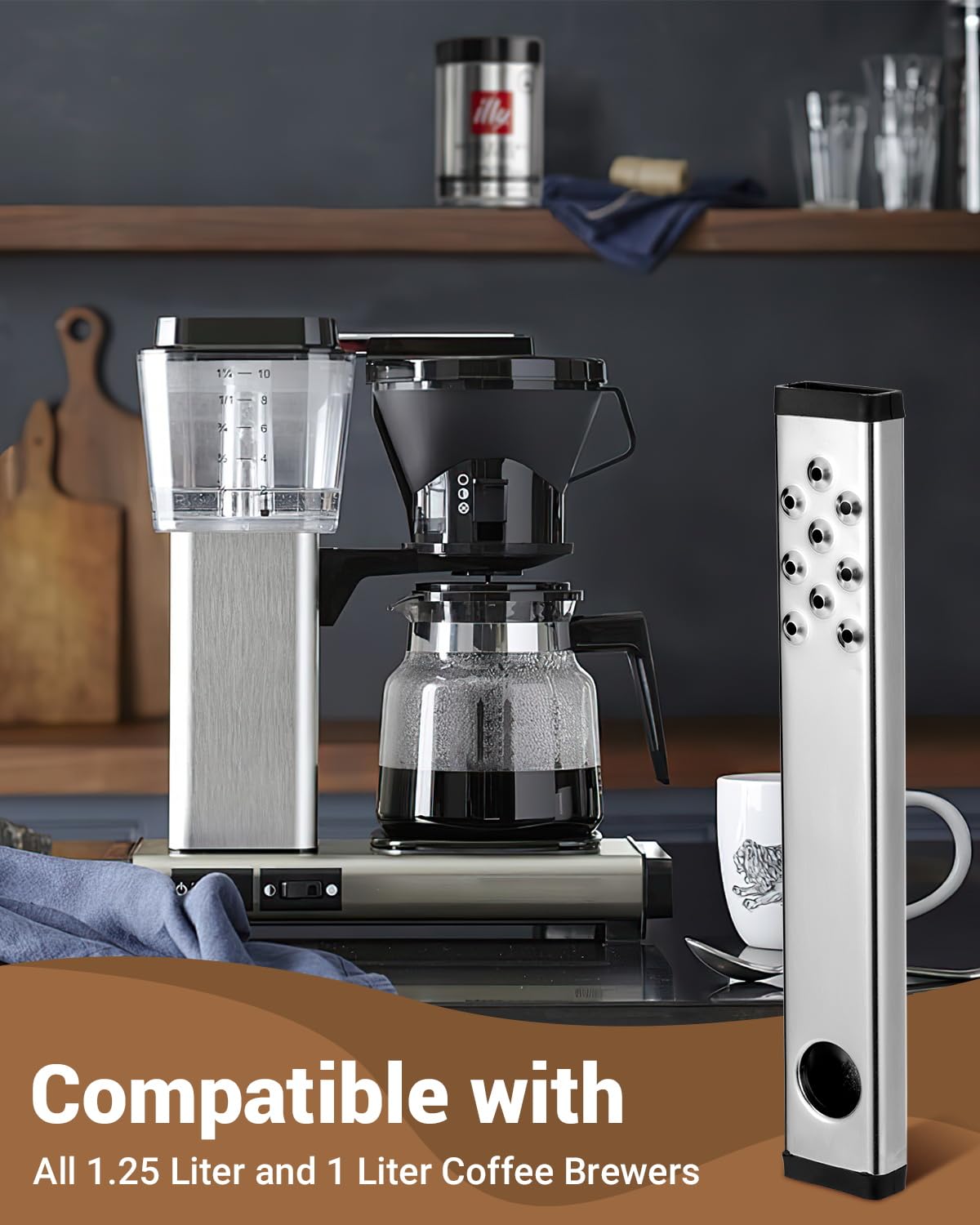 HORTHERO 9-Holes 53054 Coffee Outlet Arm Compatible with All 1.25 Liter and 1 Liter Coffee Brewers Fit for K, KBS, KB, KBGV Select, KBG, CDG, KBGT, CDGT, CDT, KBTS, KBT Models