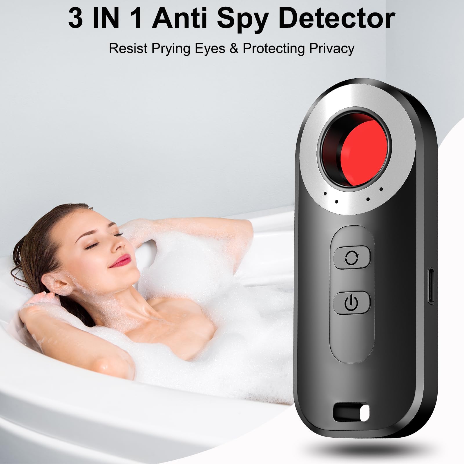 Asdraw Hidden Camera Detectors Anti Spy Detector Hidden Devices Spy Camera Bug Detector, Privacy Protector, GPS Tracker Detector Wireless Signa Anti-Sneak Anti-Monitoring Scan Tracker Detector