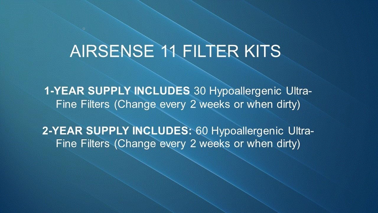 30-Pack LifeSource CPAP Filter Replacement, ResMed Compatible CPAP Filters, Made in the USA, Compatible with ResMed AirSense 11 Machines, High Efficiency, Electrostatically Charged, 30 Filters