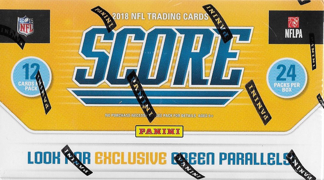 2018 Score NFL Football Unopened Factory Sealed Box of 24 Packs 288 Cards Total with 72 Rookies and 48 Inserts Possible Baker Mayfield, Sam Darnold and Josh Allen Rookie Cards and Autographs