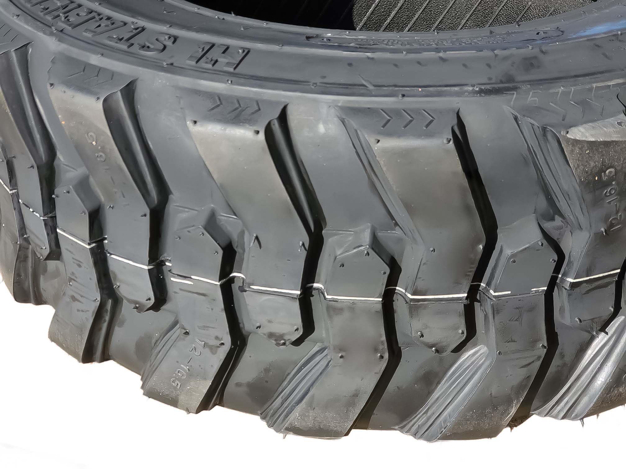 Set 4 New Super Guider Heavy Duty 12-16.5 12x16.5/12 Ply Industrial Skid Steer Tire w/Rim Guard