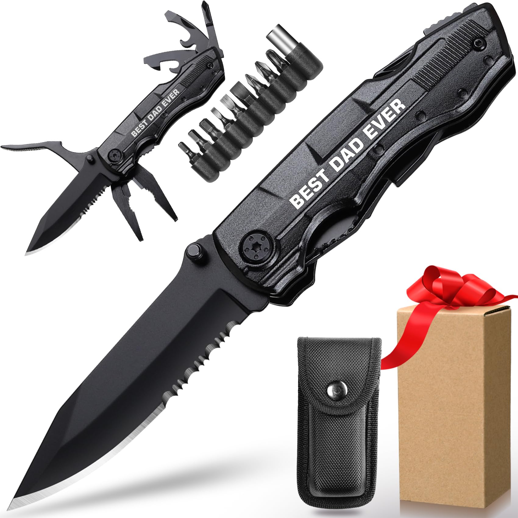 Gifts for Dad from Daughter Son, BEST DAD EVER Multitool Knife, Dad Gifts for Christmas, Best Dad Gifts, Dad Birthday Gift, Gifts Idea for Dad, Fathers Day