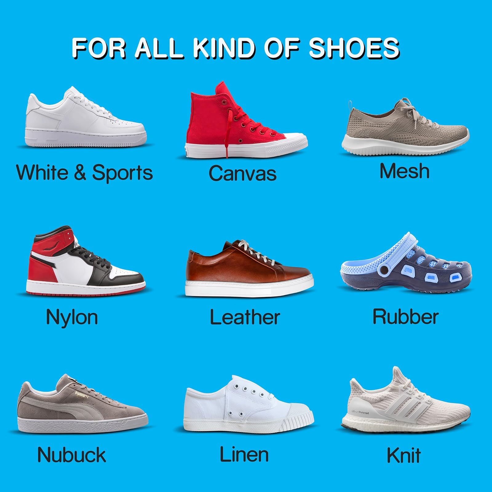 Instant Shoe Cleaner- Sneaker Sole Cleaner Stain Remover- Shoe Eraser (1 Pack)