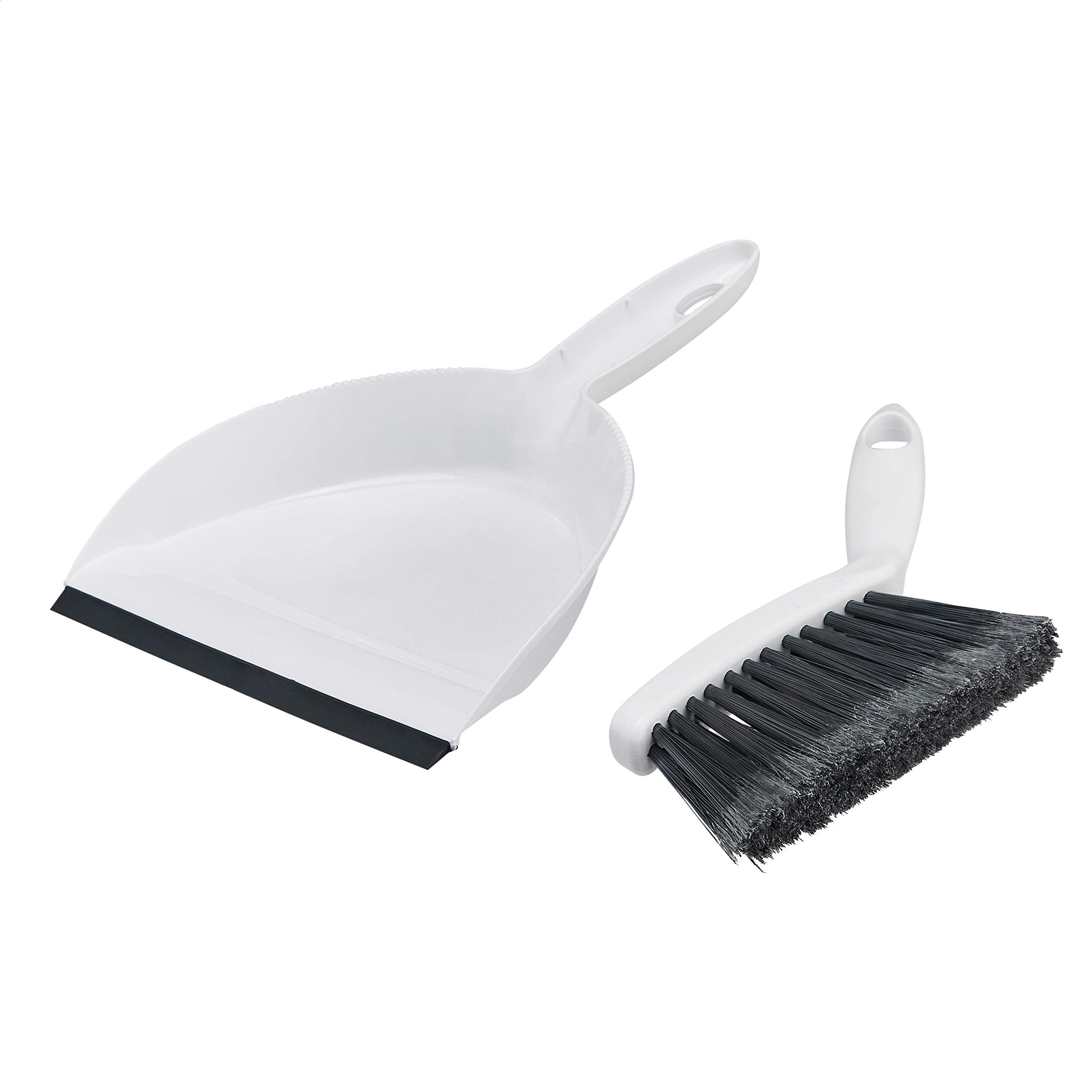 Amazon Basics Mini Brush and Dustpan Set, Pack of 2, Gray (Previously AmazonCommercial brand)