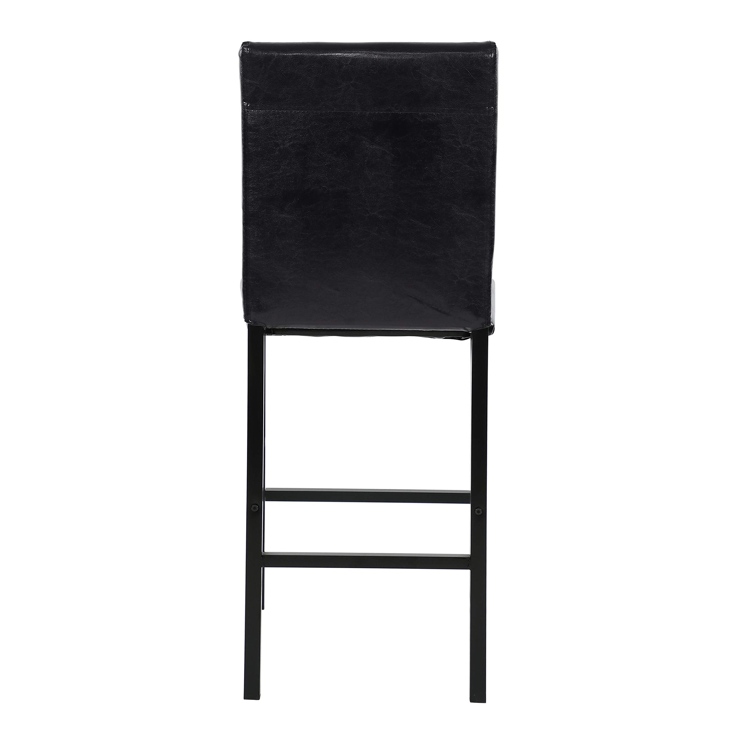 Homelegance Tempe Dining Counter Height Chair (Set of 4), Faux Leather, Dark Brown