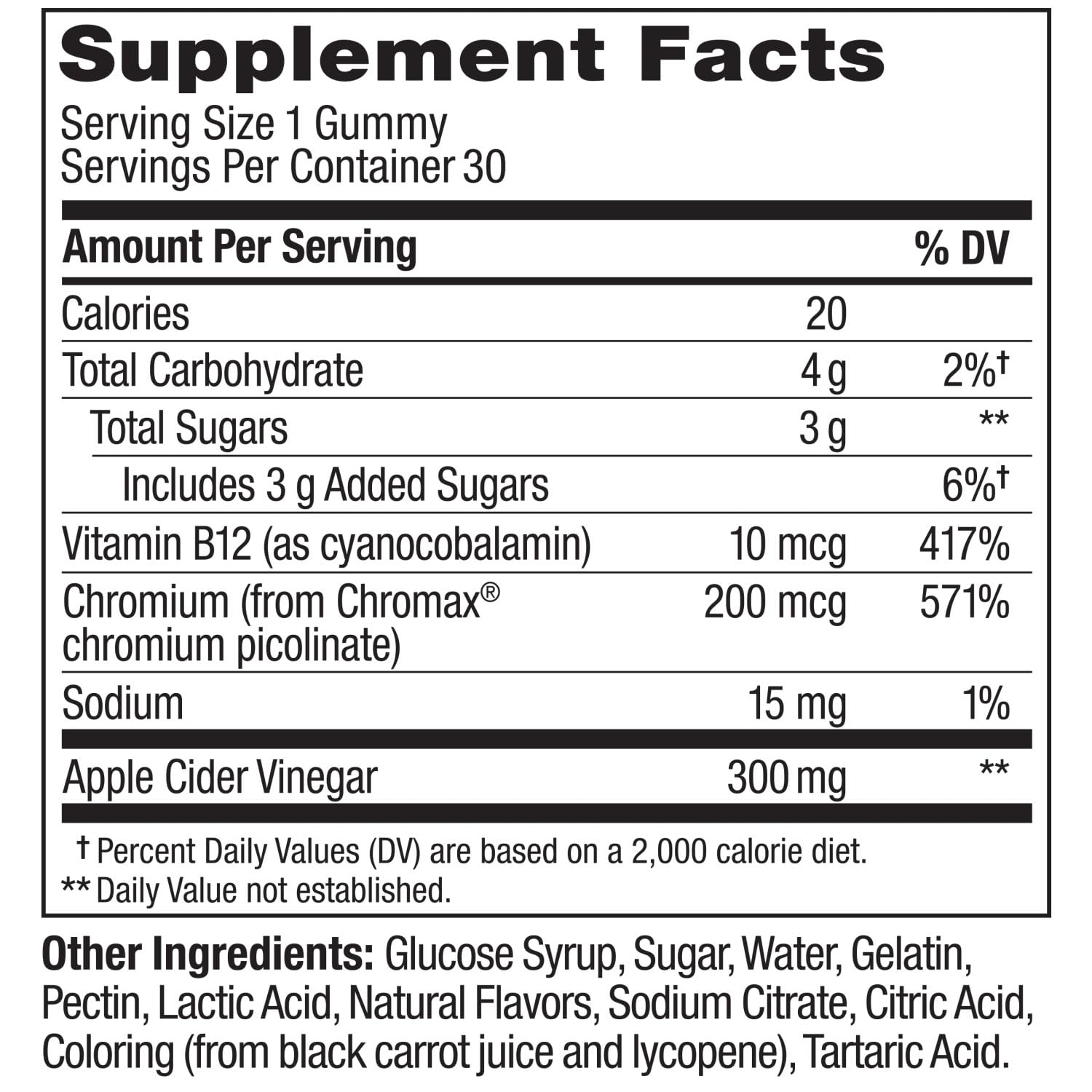 OLLY Metabolism Gummy Rings, Apple Cider Vinegar, Vitamin B12, Chromium, Energy and Digestive Health, Chewable Supplement, Apple Flavor - 30 Count