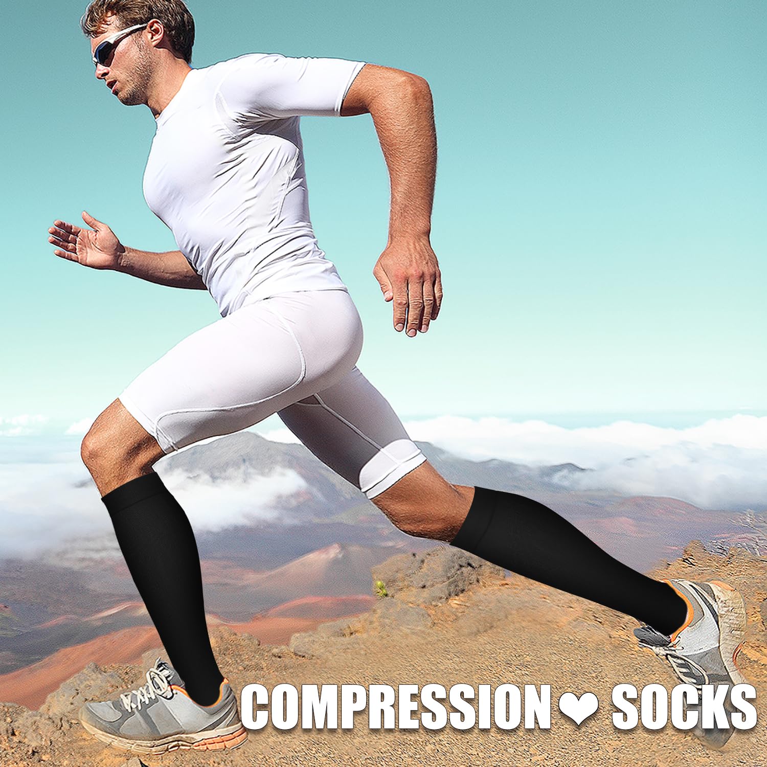 3 Pack Medical Compression Sock-Compression Sock for Women and Men-Best for Running,Nursing,Sports