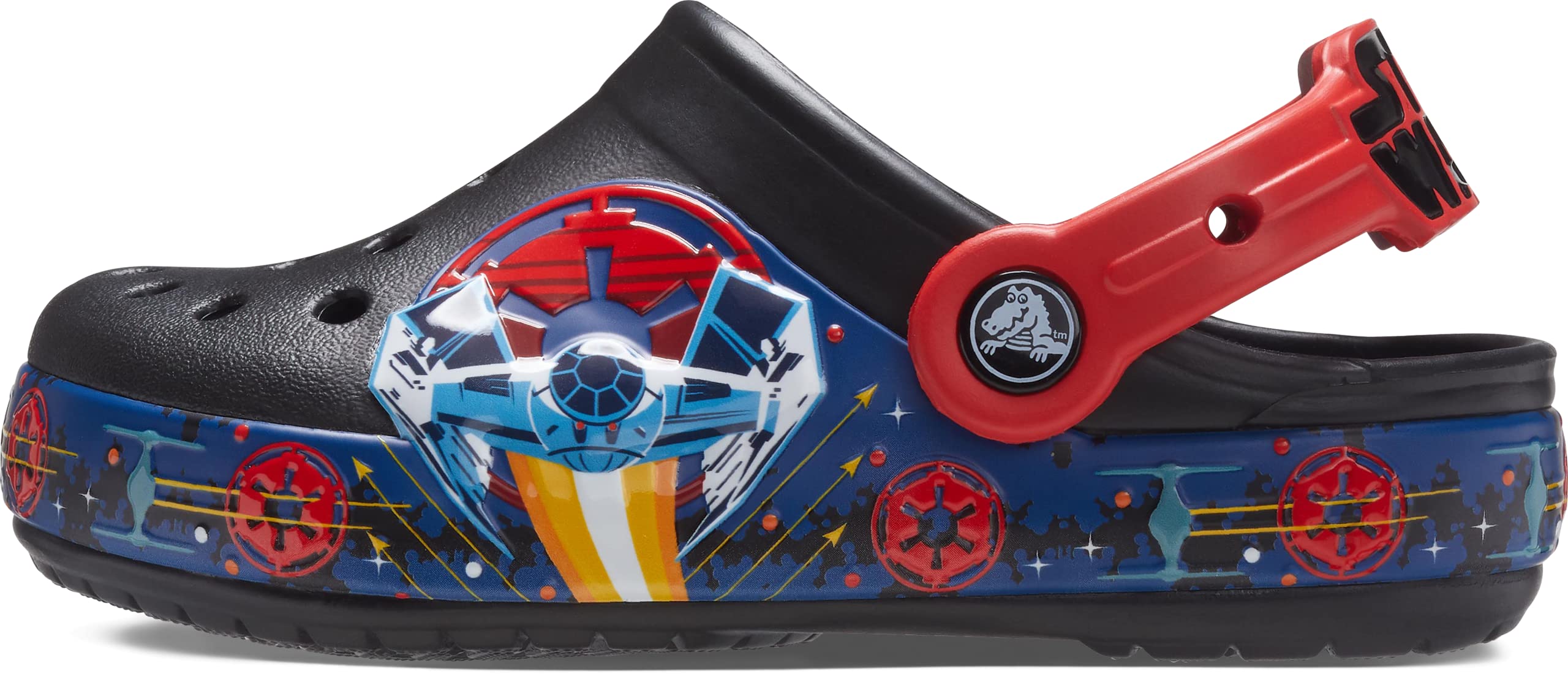 Crocs Kids’ Star Wars Light Up Clog | Light Up Shoes , Black, 11 Little Kid