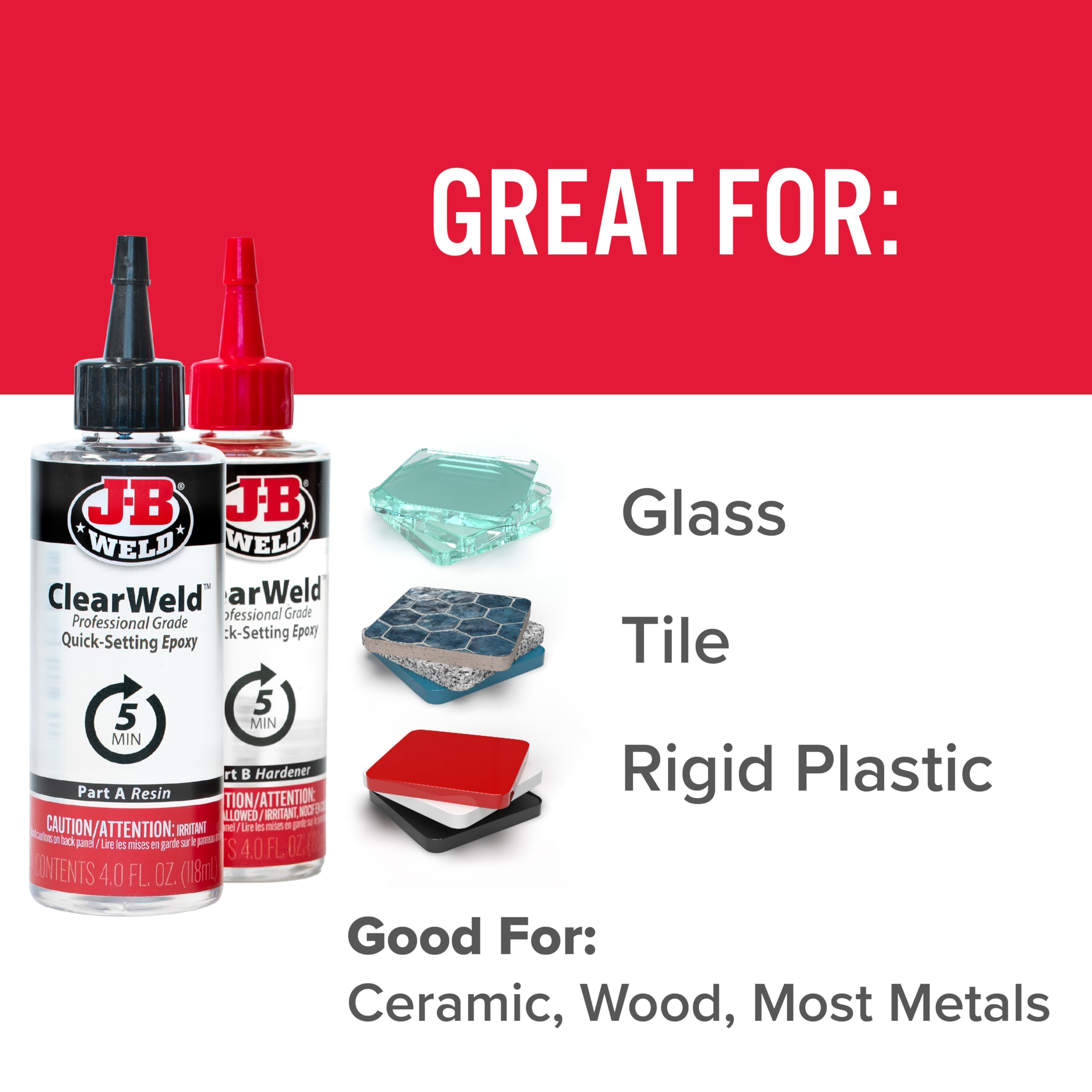 J-B Weld Pro Size ClearWeld 5 Minute Set Epoxy