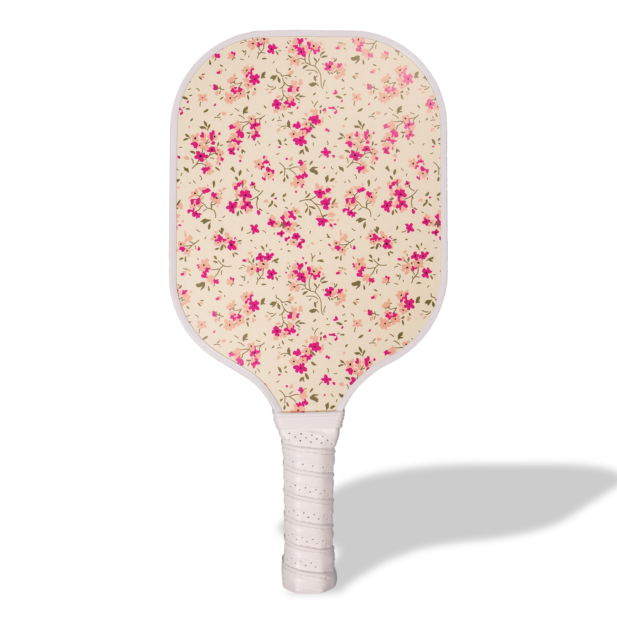 Sonix | Stylish Premium Pickleball Paddle | Fiberglass Surface, Non-Slip Cushion Grip| Single Pickle Ball Racket | Pink Floral Print | Cottage Floral Pink