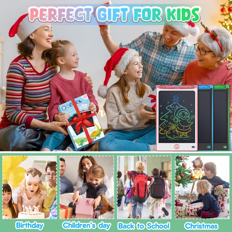 Hockvill LCD Writing Tablet for Kids 8.8 Inch, Toys for Girls Boys Drawing Pad for 3 4 5 6 7 8 Year Old Kid, Toddler Magnetic Doodle Board Travel Essentials Christmas Birthday Gift for Children