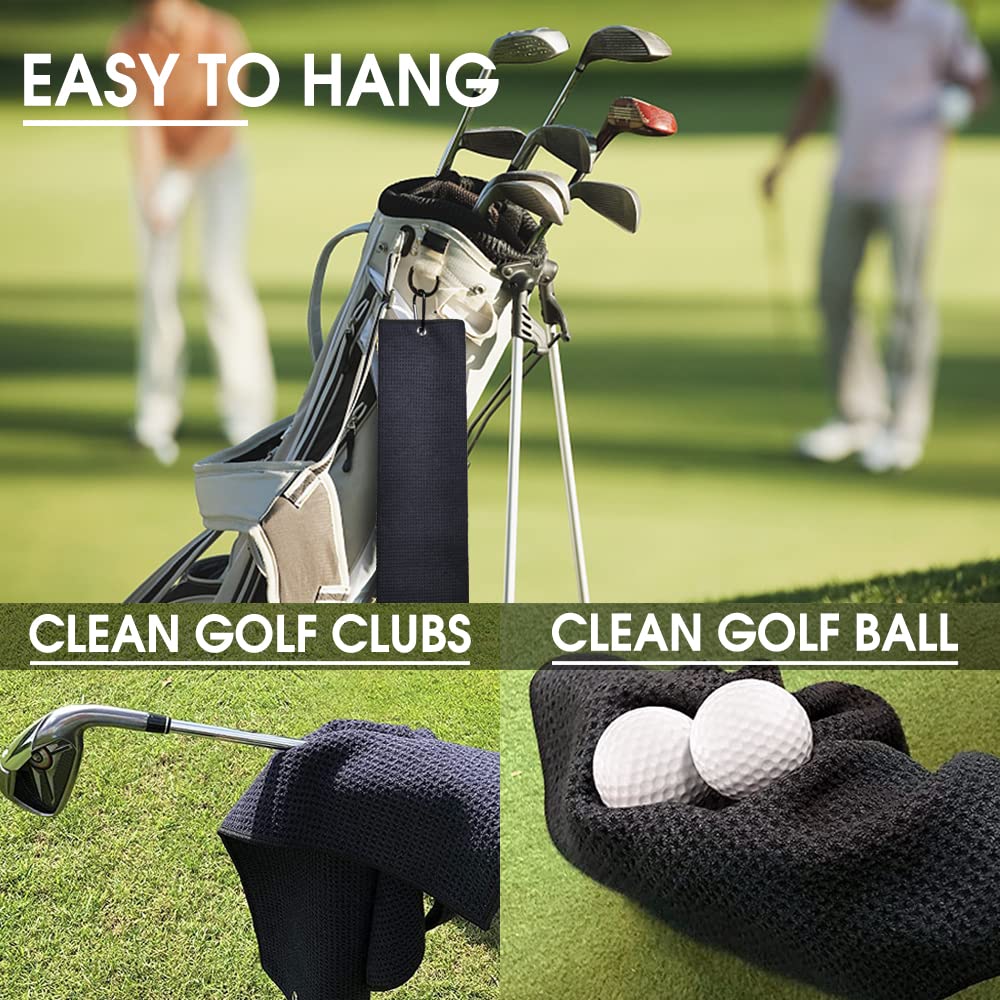 TOUNER Funny Golf Towel Gift for Sister, Retirement Gifts for Women Golfer, Funny Golf Towel for Women, Embroidered Golf Towels for Golf Bags with Clip (Super Sexy Golfing Lady)