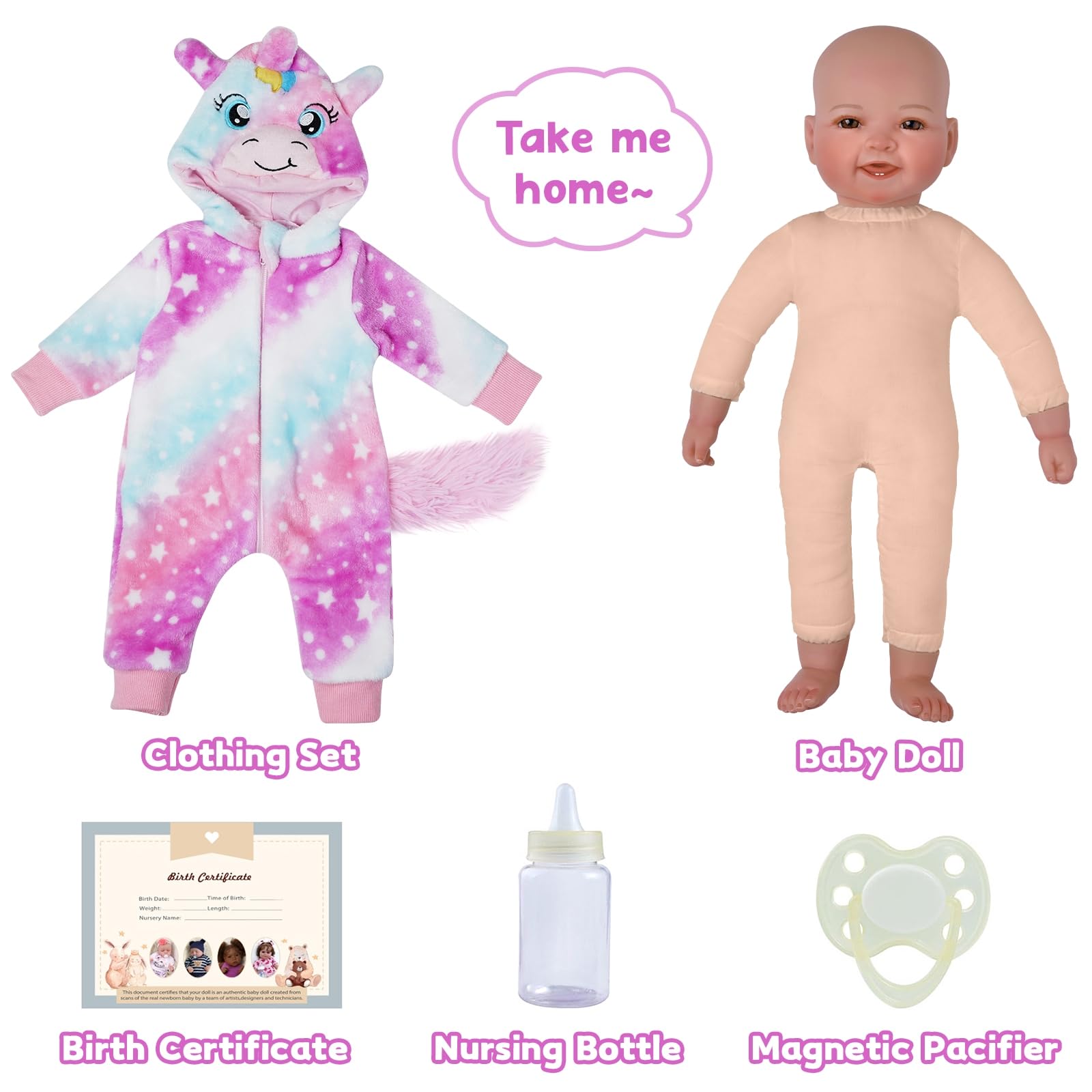 BABESIDE Baby Dolls, 17inch Large Realistic Cute Soft Body Baby Doll Real Life Baby Dolls with Accessories for 3+ Year Old Girls Gifts, Pretend Play, Collection