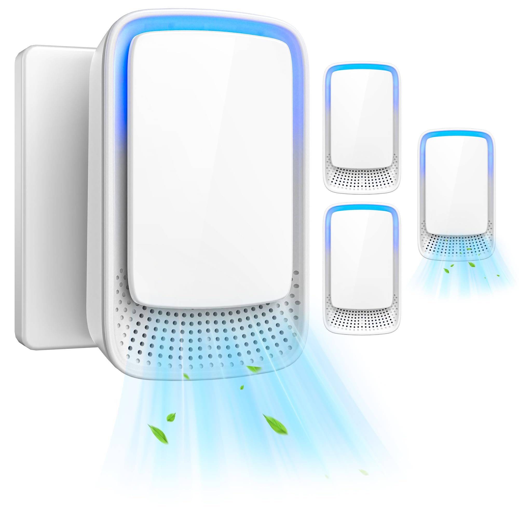 Air Ionizers for Home, Plug In Negative Ion for Bedroom, Study, Office, Gym, Hotel, Kitchen, Mini Air Cleaner (4 Pack)