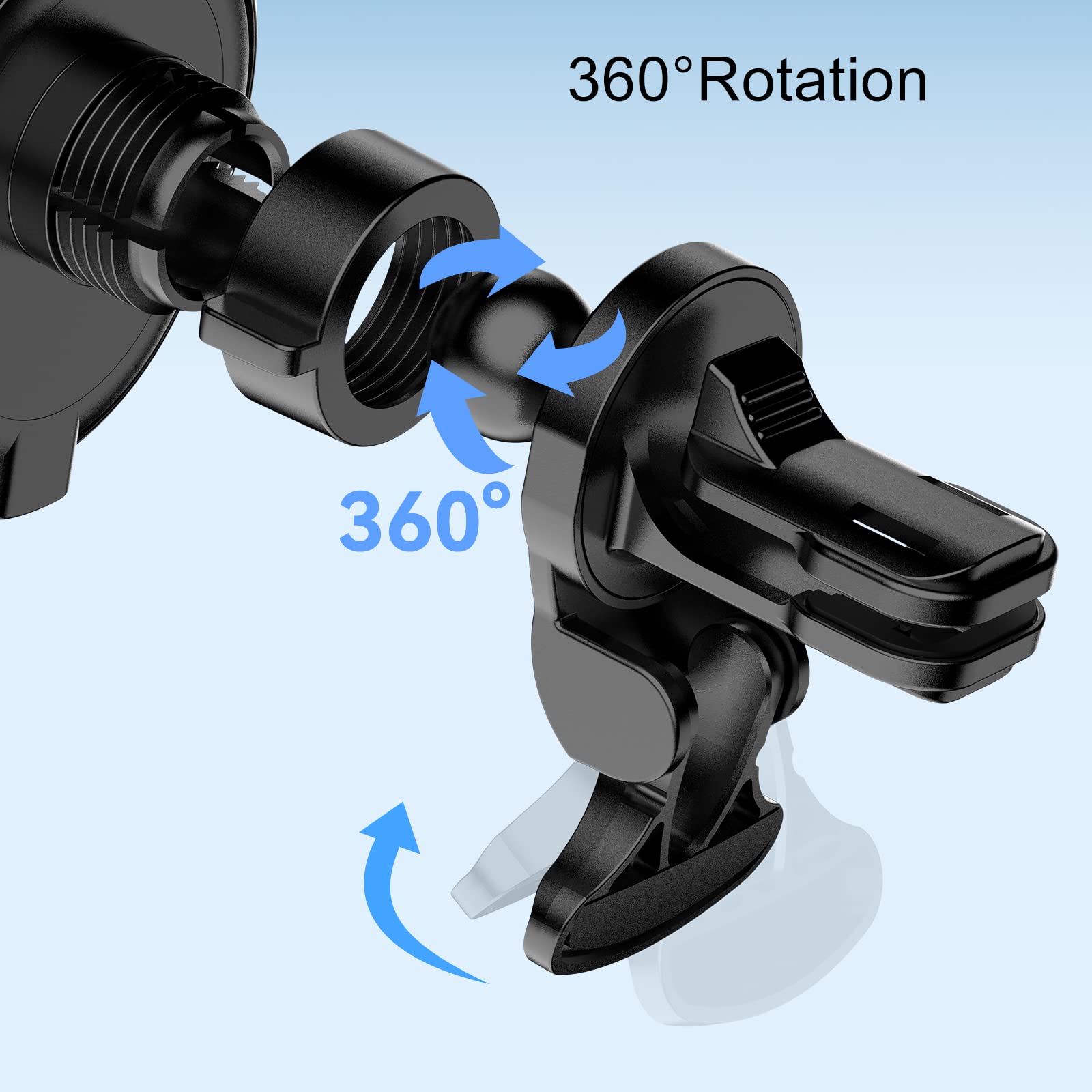 HOSEASON Magsafe Car Mount Charger [15W PRO Charging] Phone Wireless Car Charger Universal Vent Car Charger Fits iPhone16 Pro Max Plus Mini1514 13 12