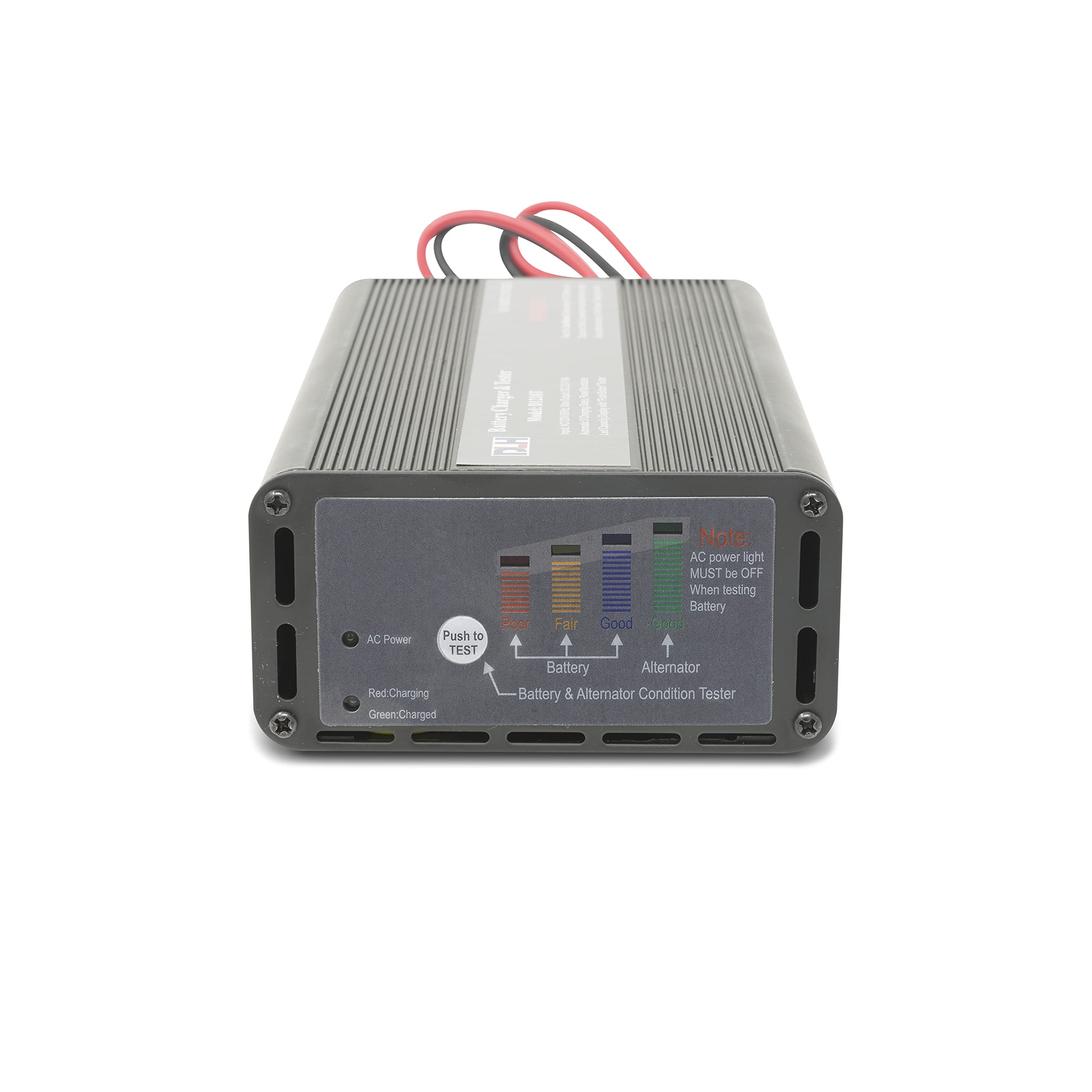 8 Amp Panel Mount Battery Charger & Tester for 12V Trailer Batteries