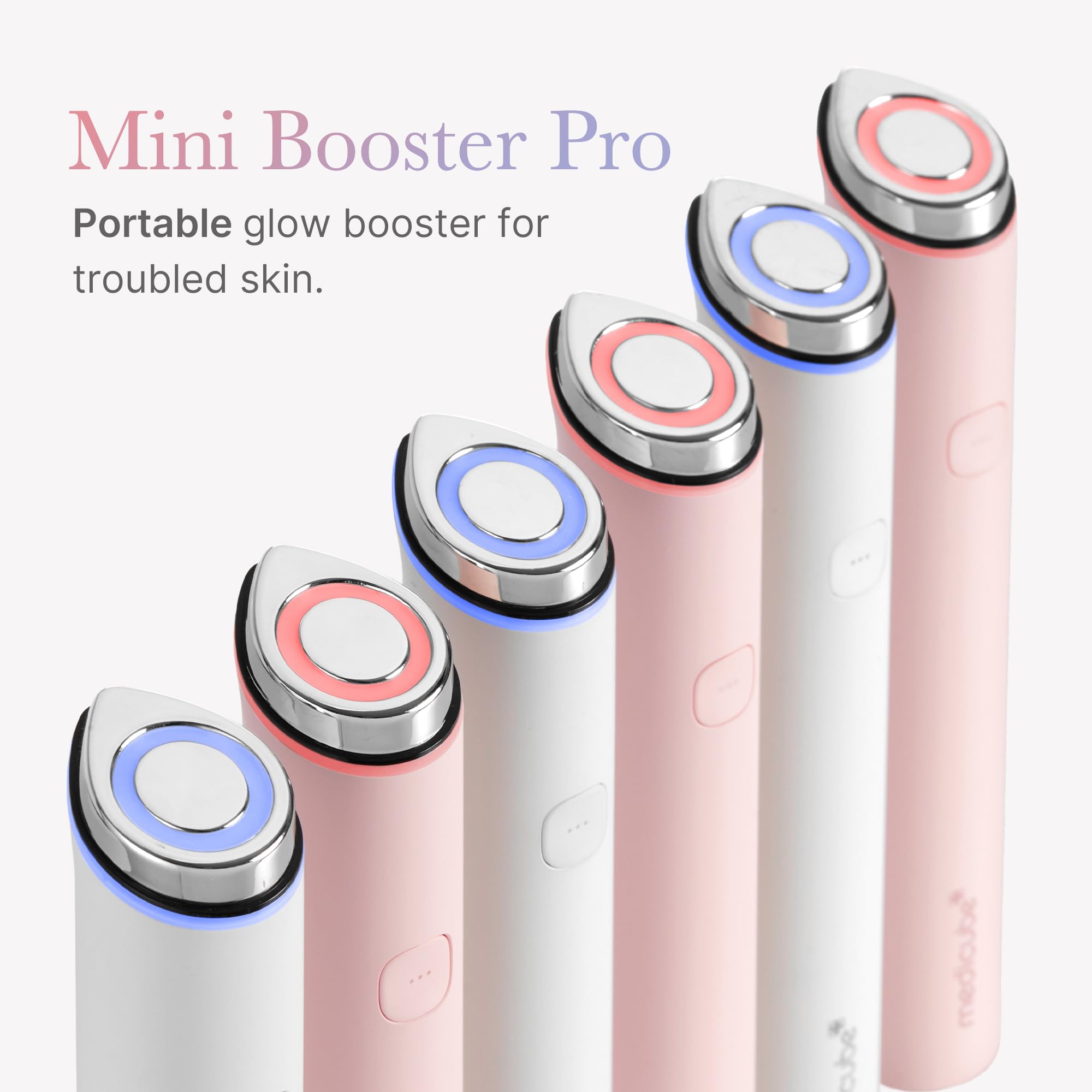 medicube Ultimate Pink Glow Skincare Trio: Mini Booster Pro Pink and Collagen Overnight Wrapping Peel Off Facial Mask Pack and Triple Collagen Serum 1.85 fl.oz (50ml)