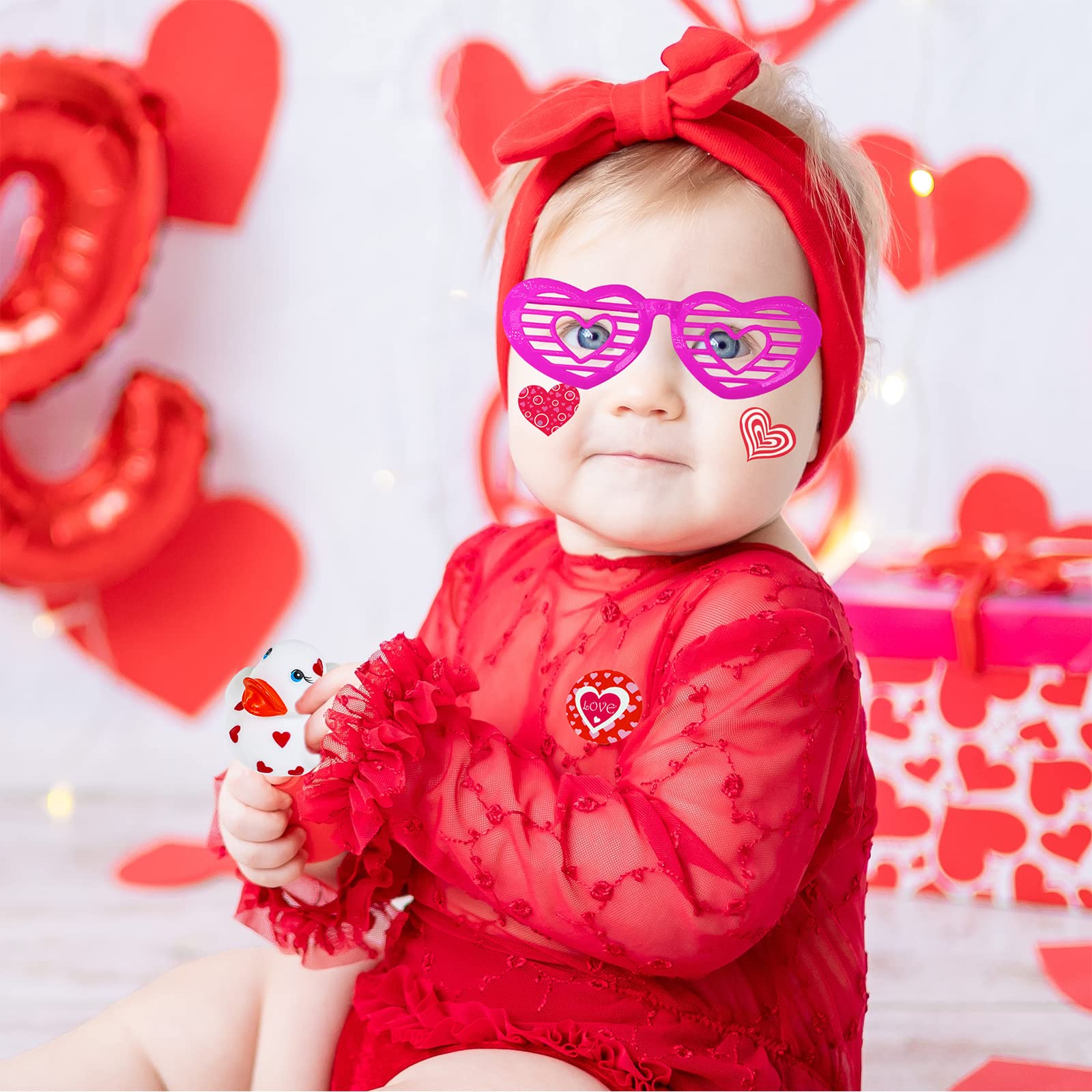 Winlyn 112 Pcs Valentine's Day Stationery Toy Assortment Set Valentine Goodie Bags Stuffers Valentine Rewards Prizes Bulk for Kids Students Valentine Party Favors Treats School Classroom Gift Exchange