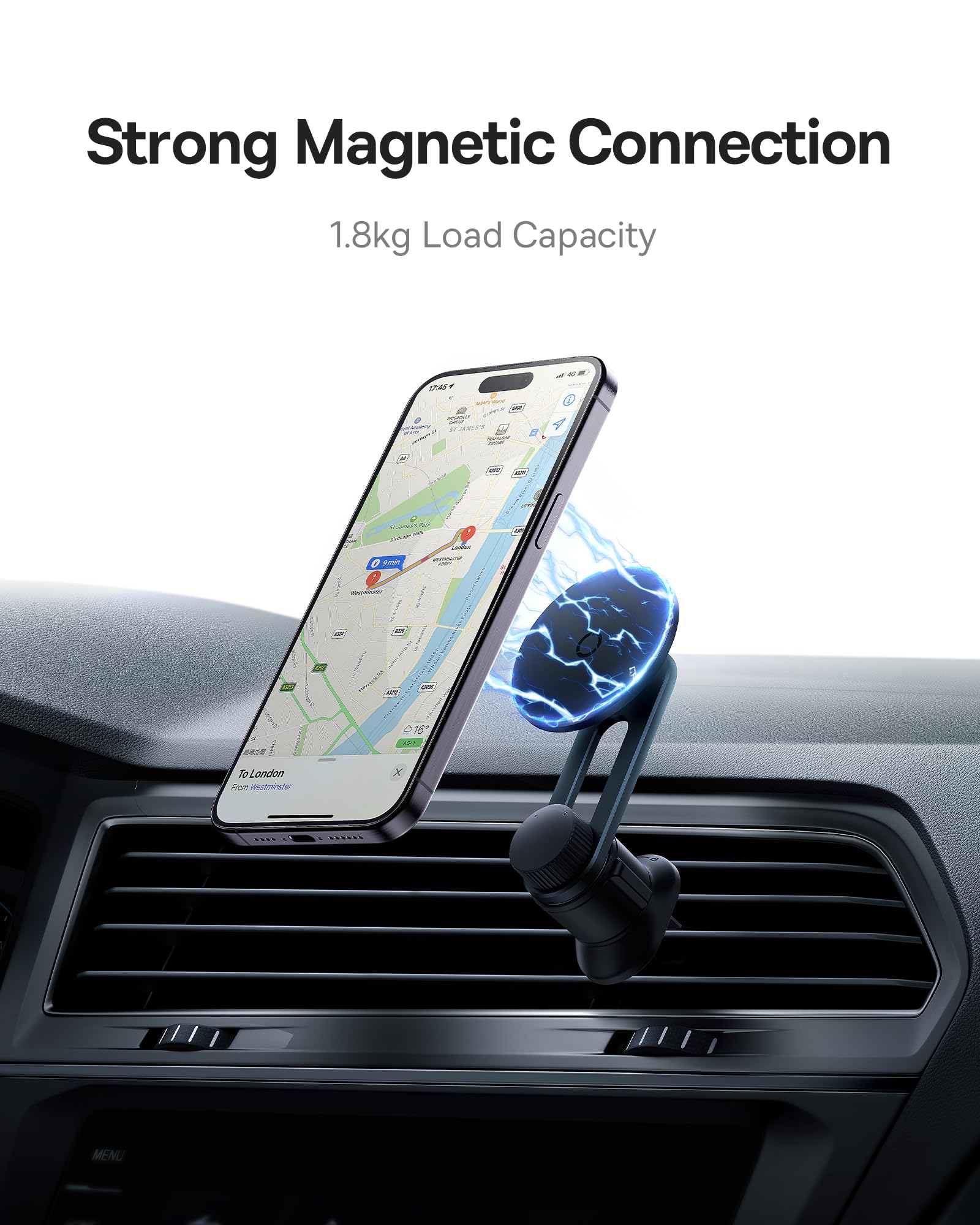 Baseus MagSafe Car Mount, Magpro Phone Mount for Car, Air Vent Magnetic Car Phone Holder for iPhone 15/14/13 Series