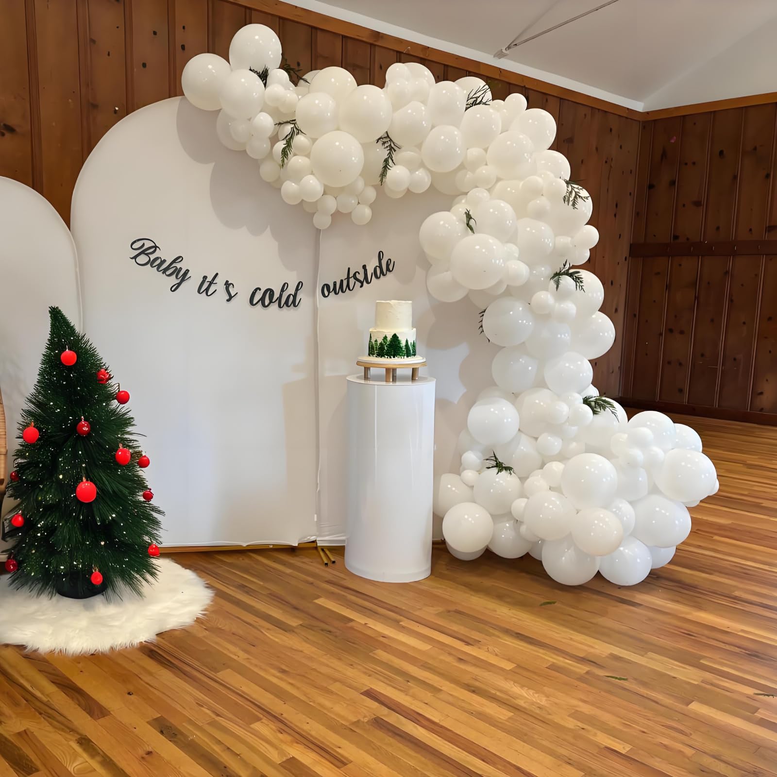 Zingnify White Balloons, 150 pcs Different Sizes Pack of 18 Inch 12 Inch 10 Inch 5 Inch Matte White Latex Balloons for Balloon Garland Balloon Arch as Birthday Party Wedding Decorations