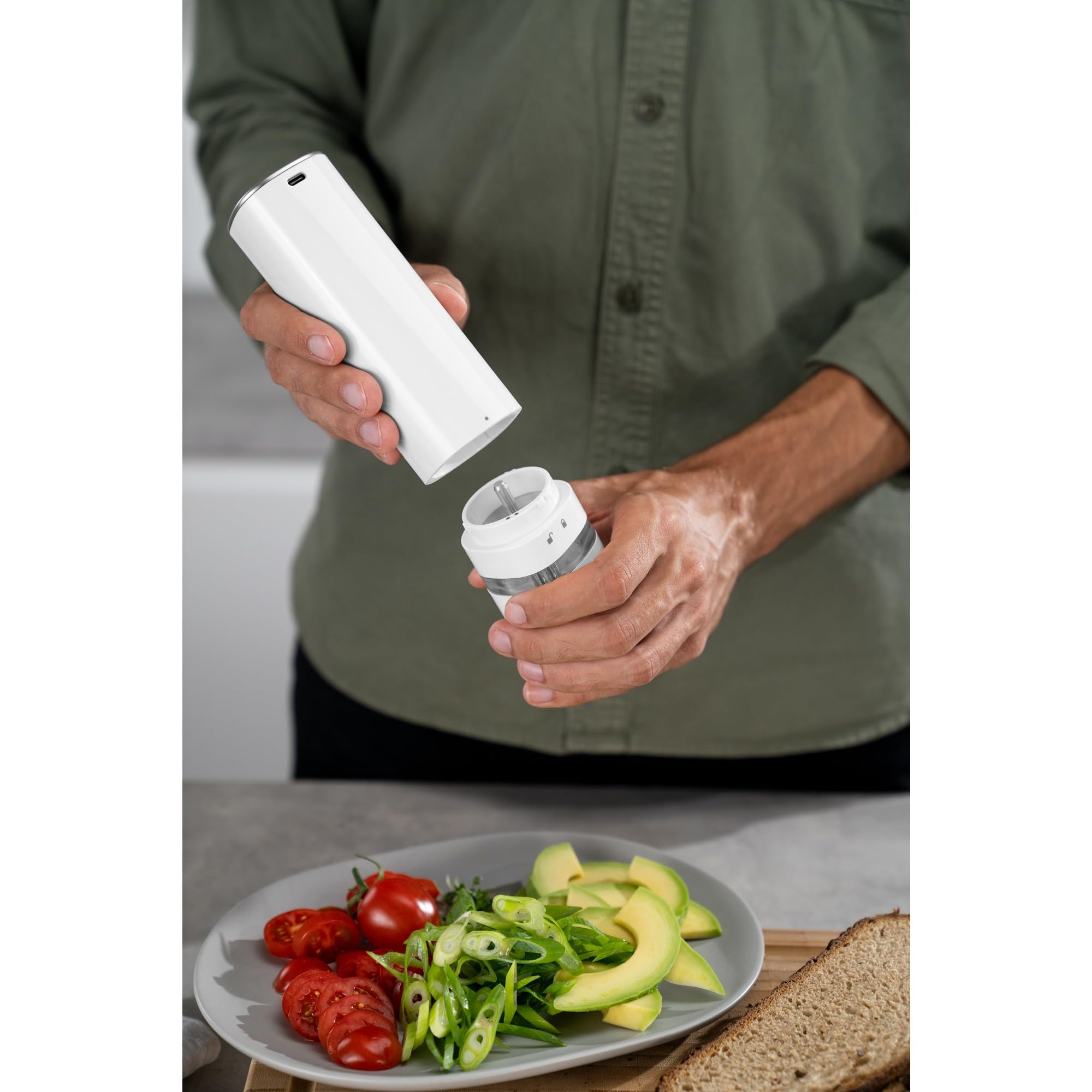 ZWILLING Enfinigy 2-pc Electric Salt/Pepper Mill Set