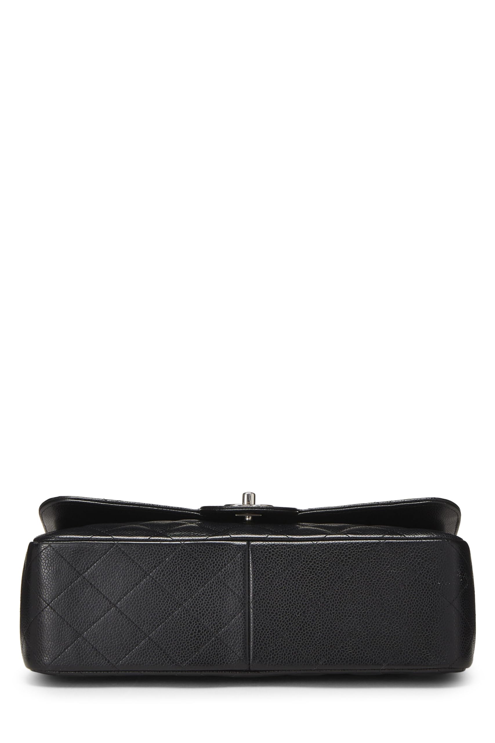 Chanel, Pre-Loved Black Quilted Caviar New Classic Flap Jumbo, Black