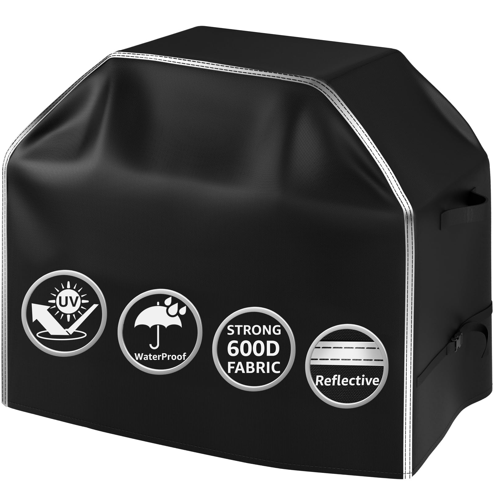BOLUO Grill Cover for Outdoor Grill 55 inch Heavy Duty 600D, Waterproof BBQ Grill Cover Outside, Barbecue Grill Cover UV & Fade Resistant, Gas Grill Covers for Weber,Nexgrill