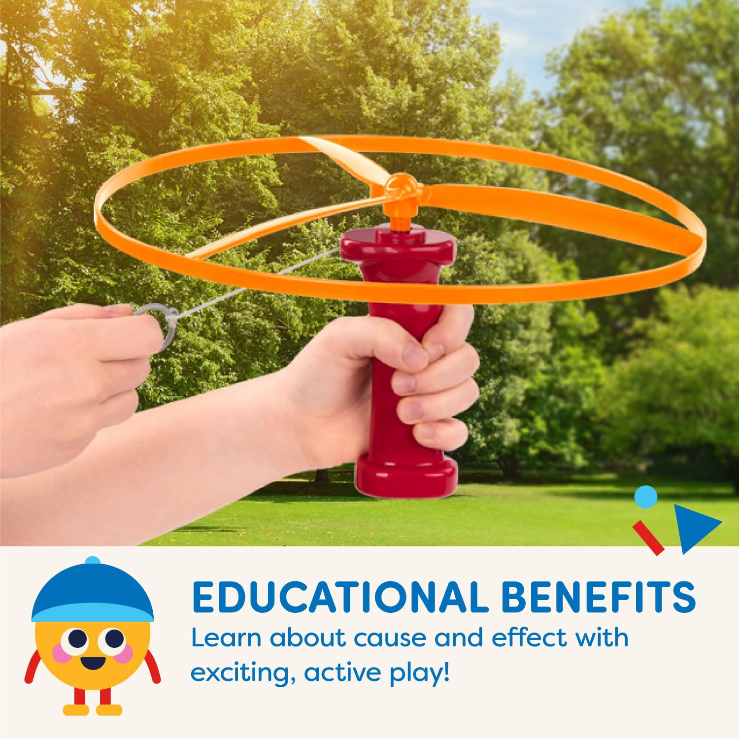 Battat – Flying Disc Toy – 2 Launchers & 4 Discs – Helicopter Playset – Outdoor Toys For Summer – 3 Years + – Skyrocopter