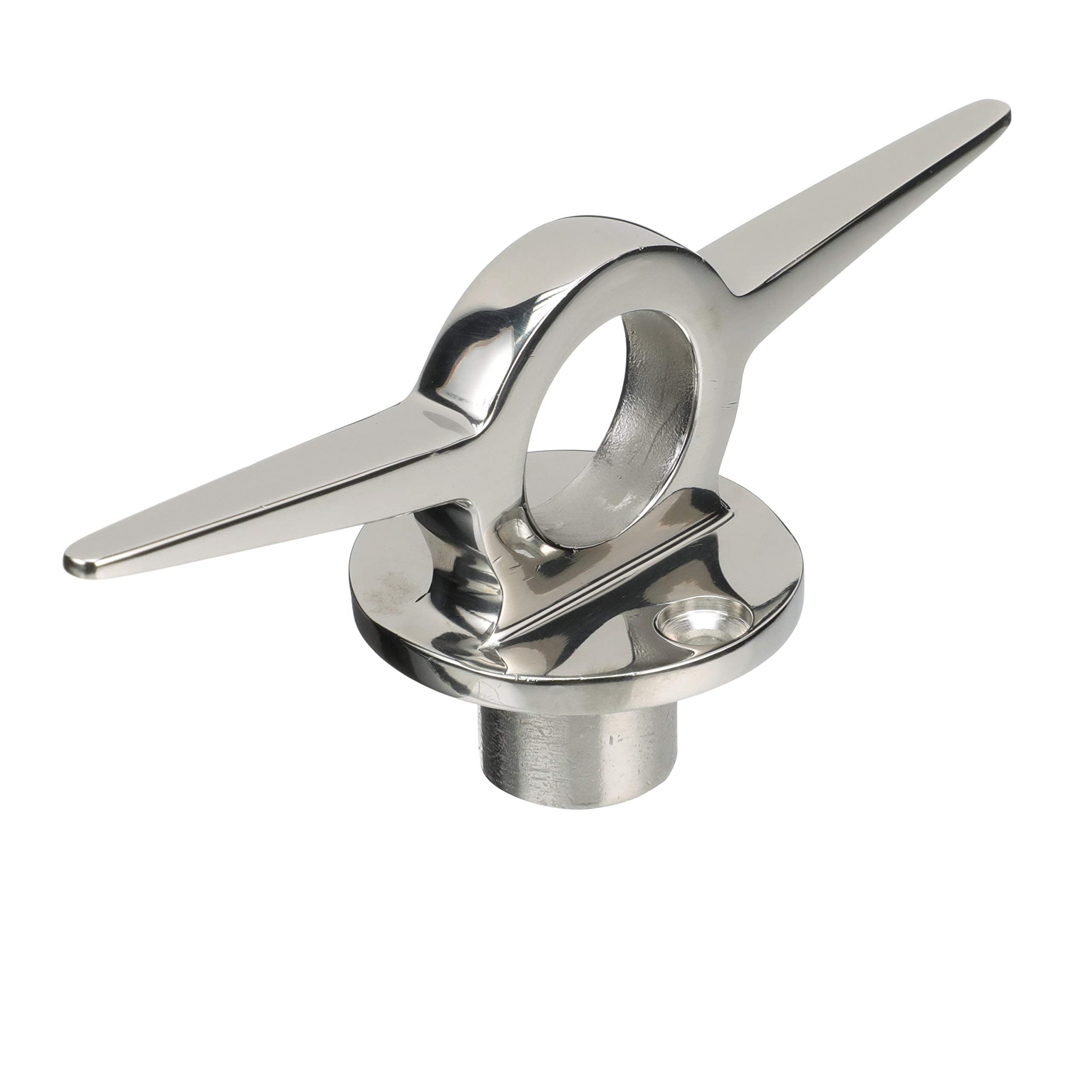 Seachoice 316 Stainless Steel Lifting Ring w/Cleat, 6 in. Long, 1-1/8 in. Diameter Eye, Chrome
