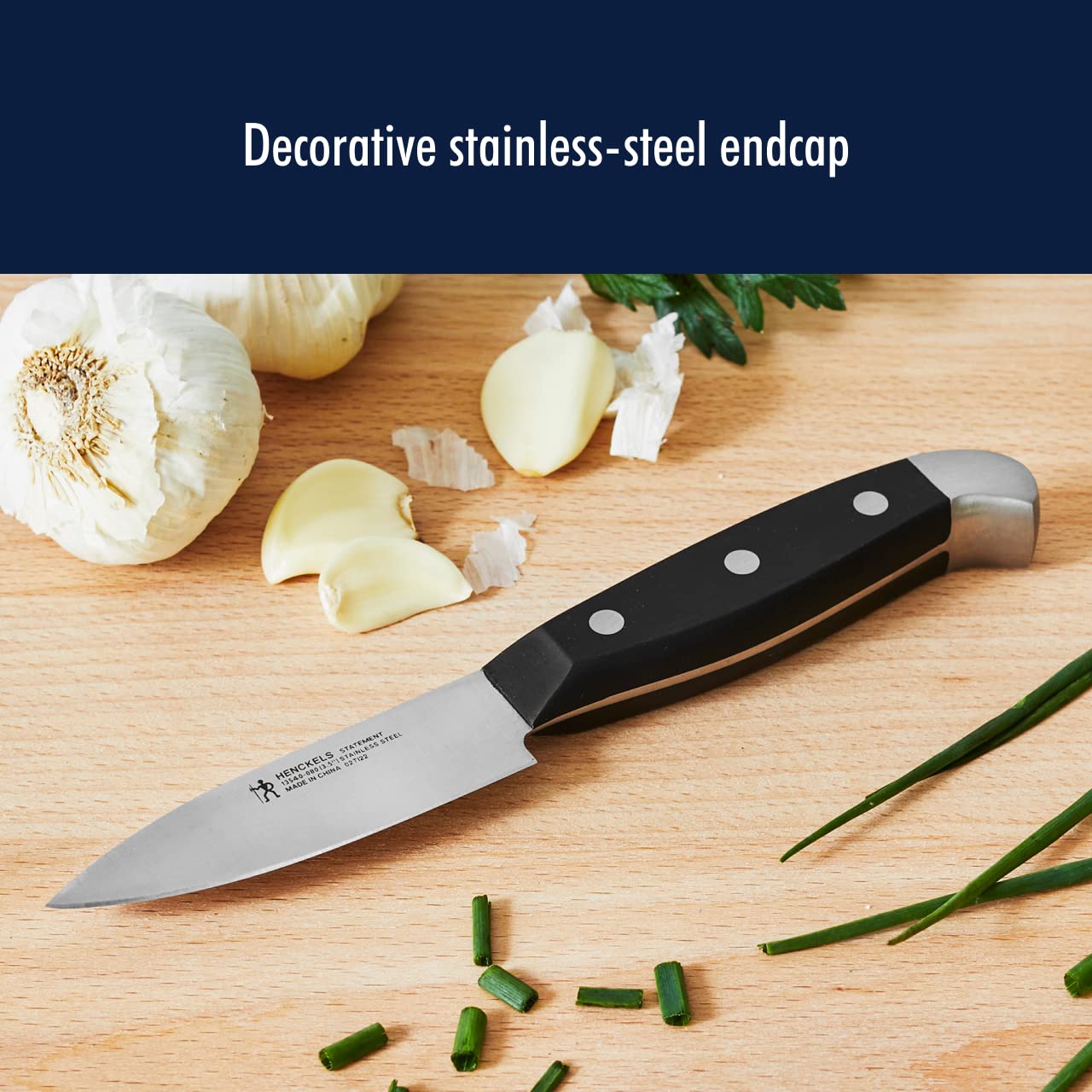 HENCKELS Statement Razor-Sharp 20-Piece White Handle Knife Set, Chef Knife, Bread Knife, German Engineered Knife Informed by over 100 Years of Mastery