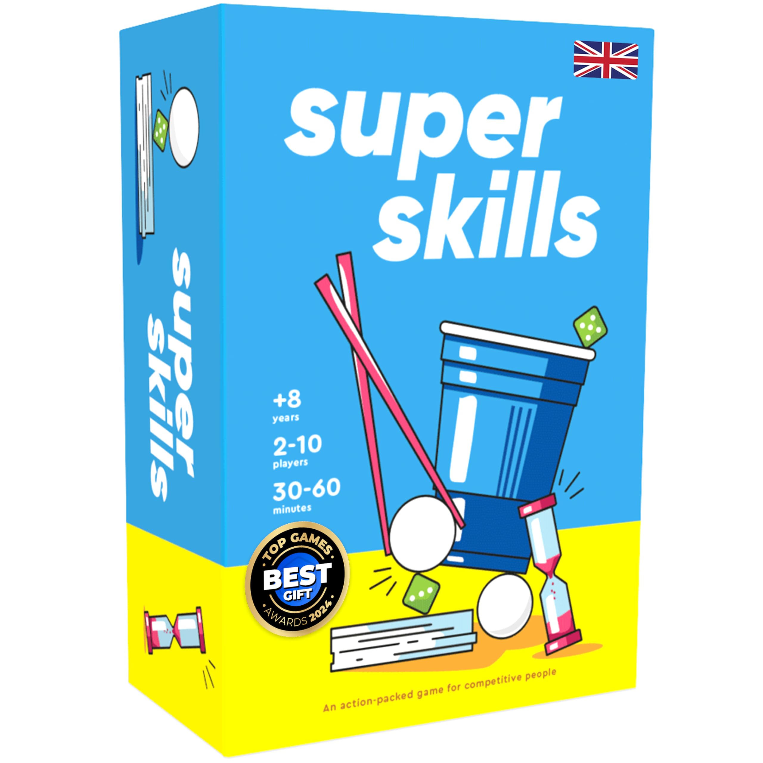 Super Skills - Action Game for Competitive People - Beat Your Friends at 120 Challenges - Fun Group Activity for Family Night or Party with Kids, Teen