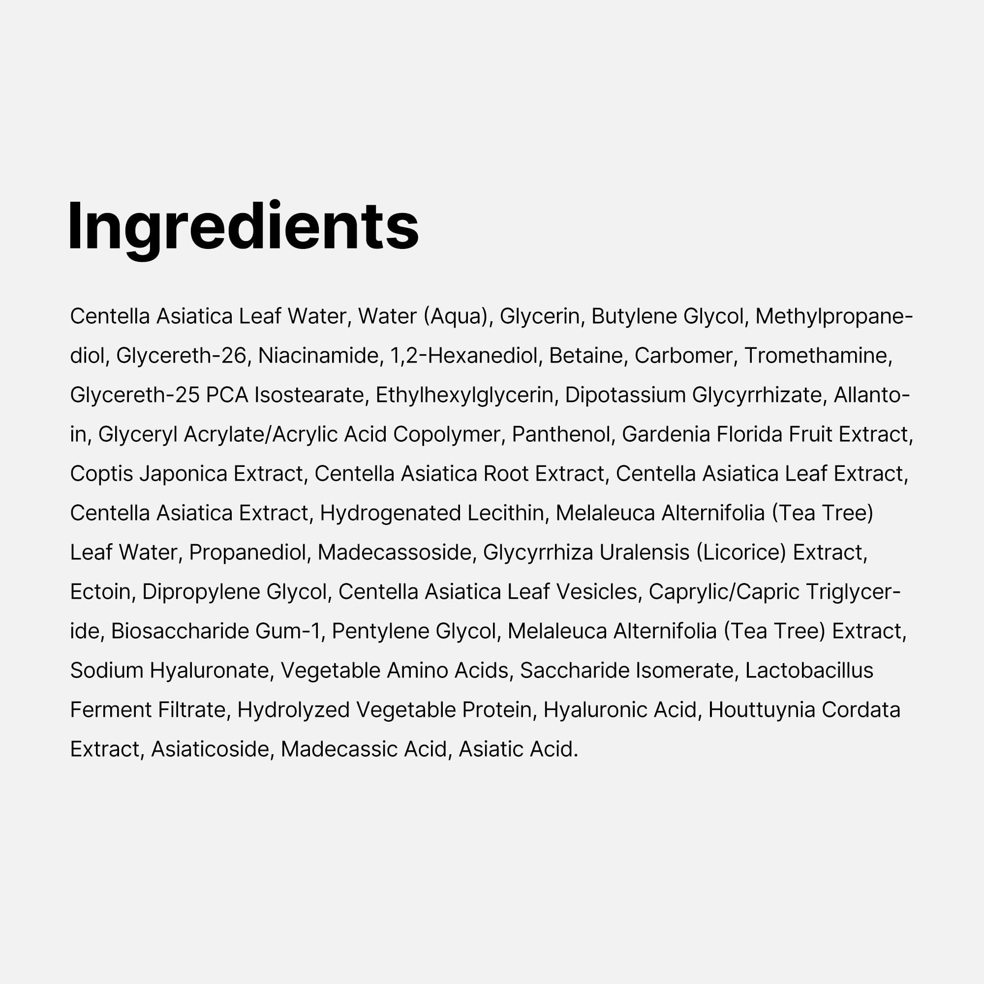 Medicube Exosome Cica Tea Tree Ampoule for Sensitive Skin with Centella Asiatica help reduce redness and breakouts. Low-irritating, Moisturizing & Soothing Serum | Korean Skincare | 30ml