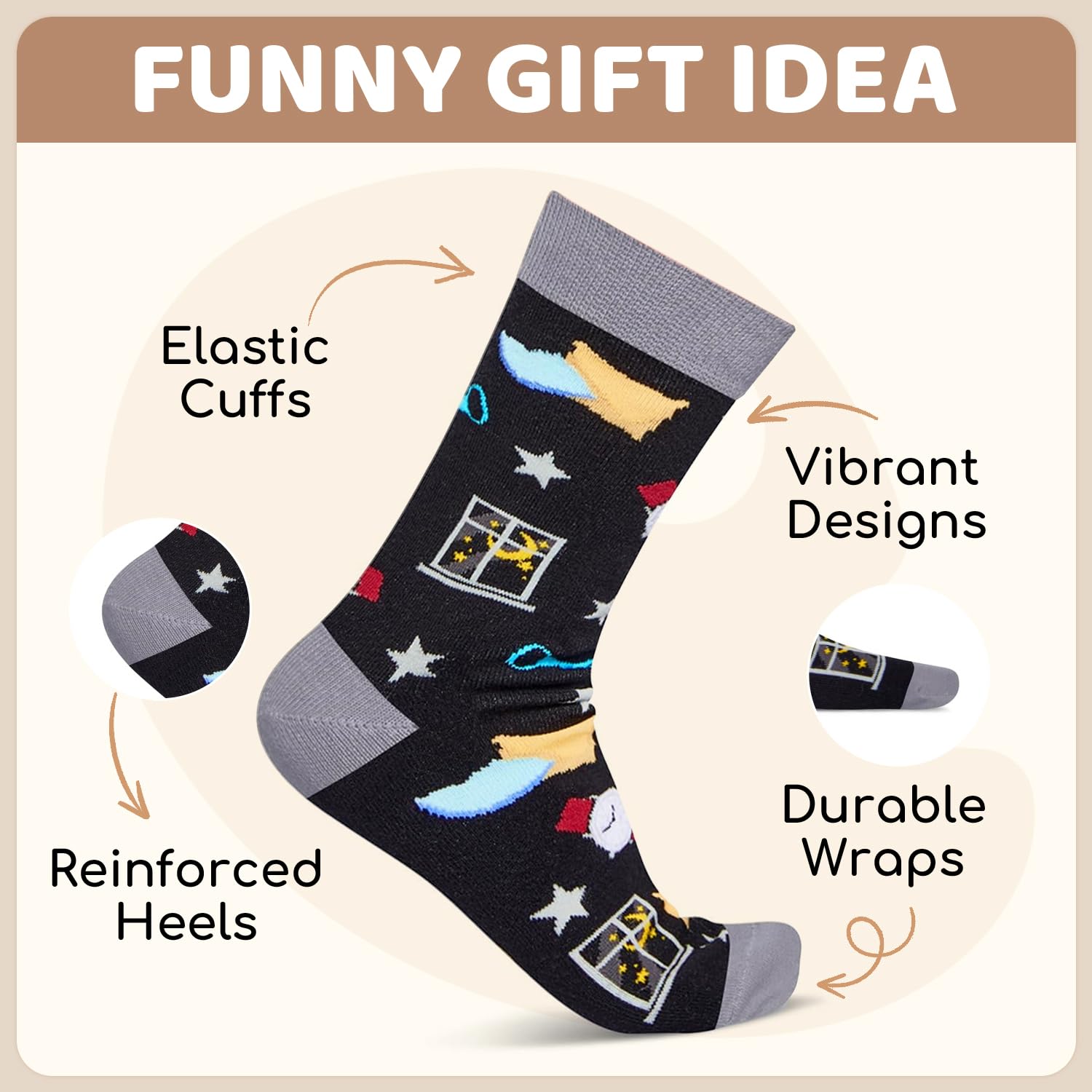 HAPPYPOP Birthday Gifts For Men - Gifts For Older Men Old People, Gifts For Dad Husband Grandpa Grandparents, Father Day Gifts Socks Christmas Stocking Stuffers